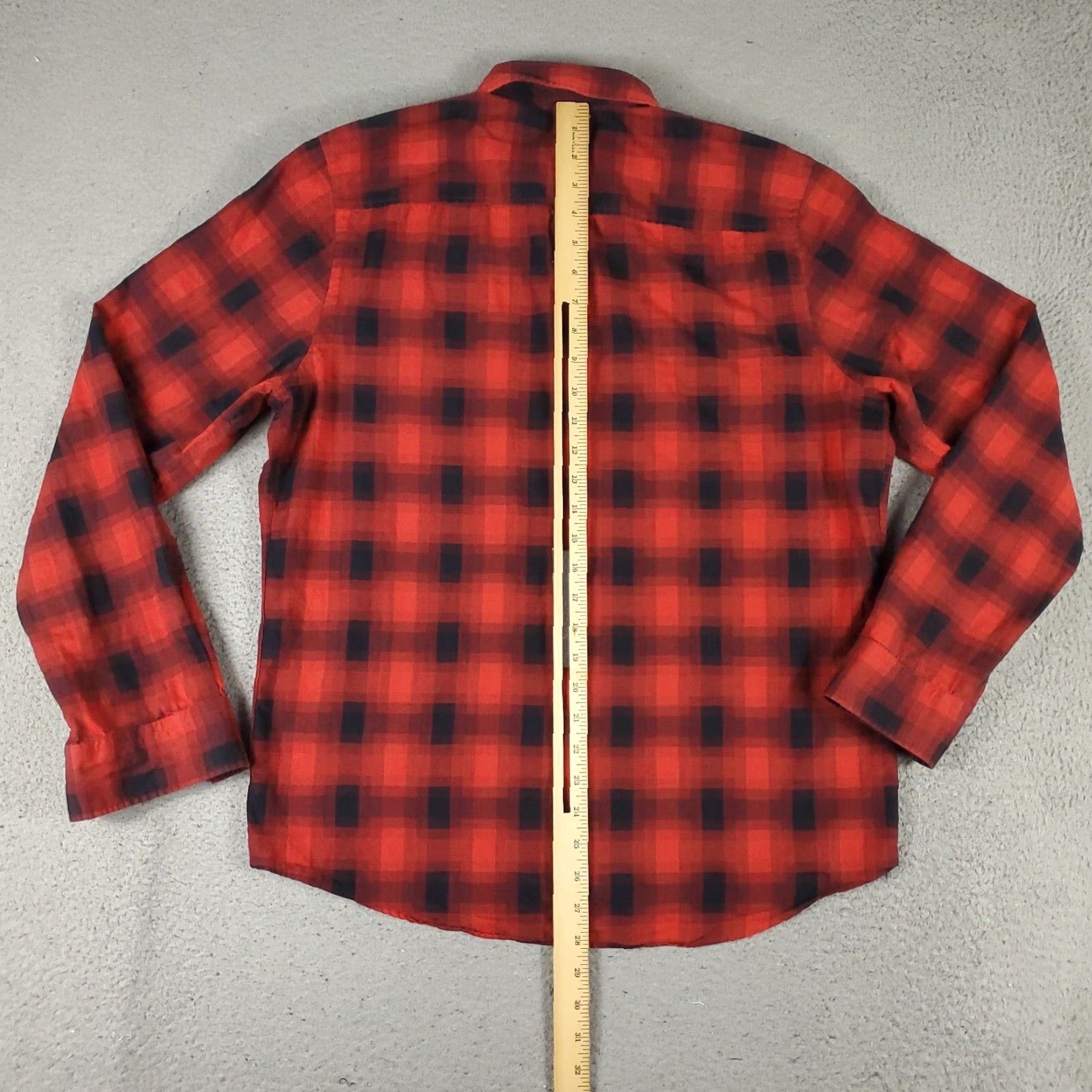 Hugo Boss Hugo Boss Shirt Mens Size Medium Red Plaid Casual Button Up Long Sleeve Size US M / EU 48-50 / 2 - 4 Thumbnail