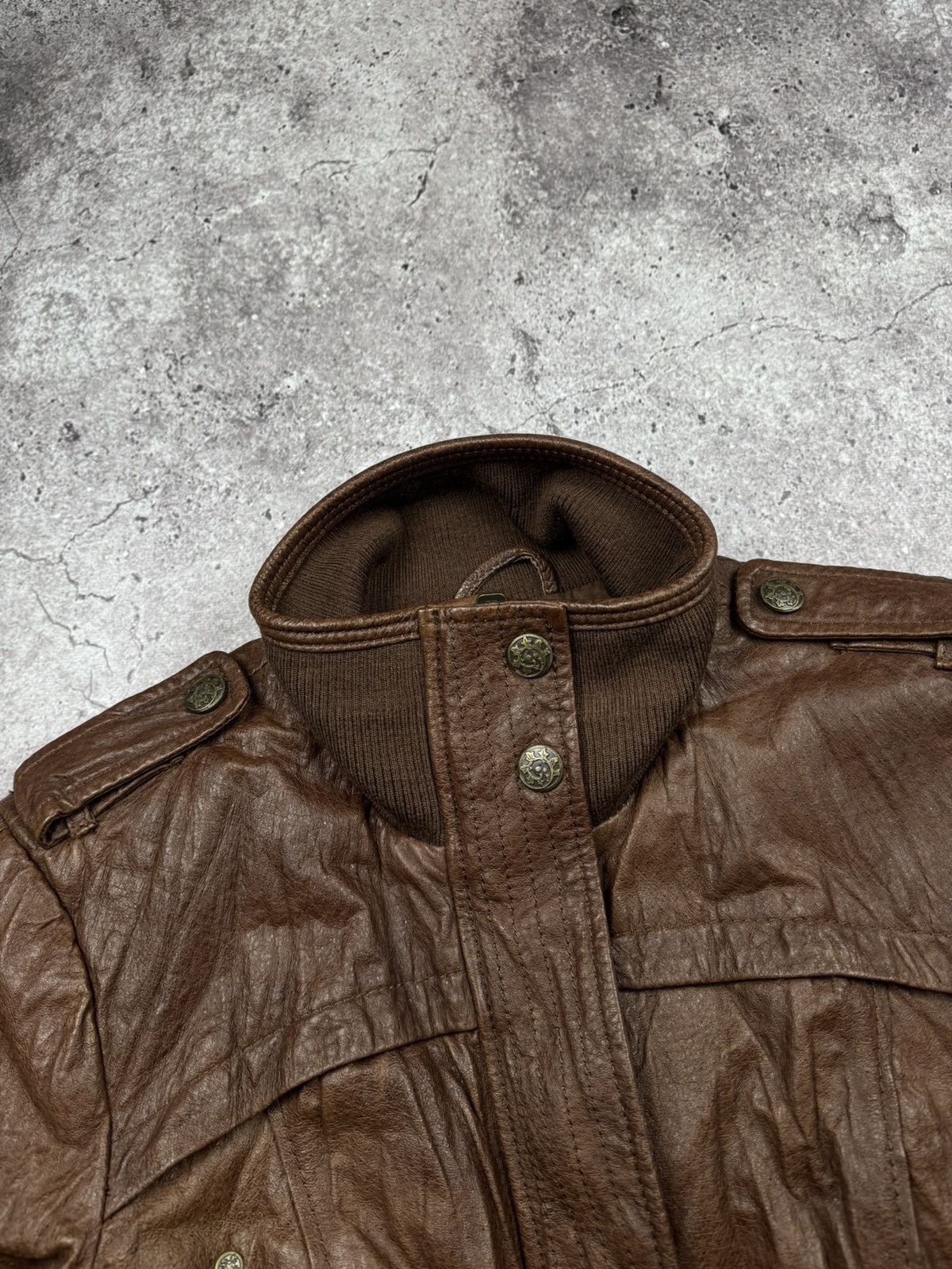 Japanese Brand Avant Garde Carol Christian Poell Style Leather Biker Jacket Size US S / EU 44-46 / 1 - 5 Thumbnail