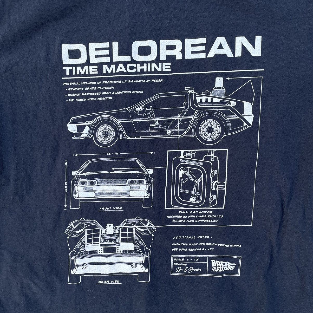 Future × Vintage Vintage T-shirts Delorean Time Machine Logo Back to Future Size US XXL / EU 58 / 5 - 6 Thumbnail