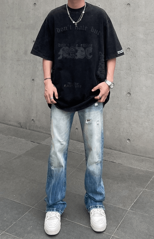 Jean × Vintage High Street Vintage Style Distress Jeans Size US 29 - 4 Thumbnail
