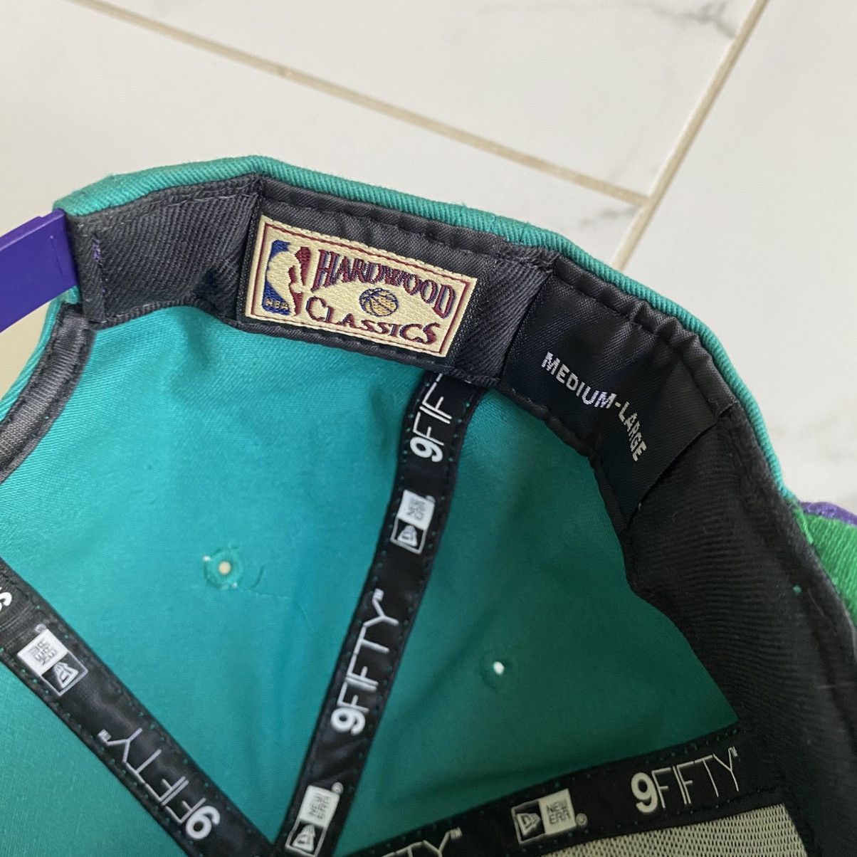 New Era Retro 90s Charlotte Hornets New Era SnapBack Hat Cap Size ONE SIZE - 7 Thumbnail