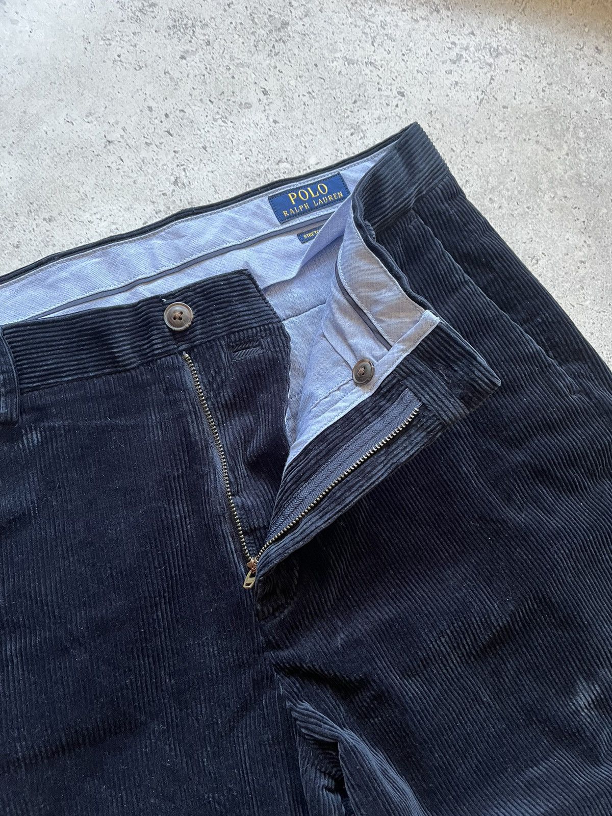 Polo Ralph Lauren Ralph Lauren Blue Corduroy 32/32 Stretch Classic Fit Pants Size US 32 / EU 48 - 3 Thumbnail
