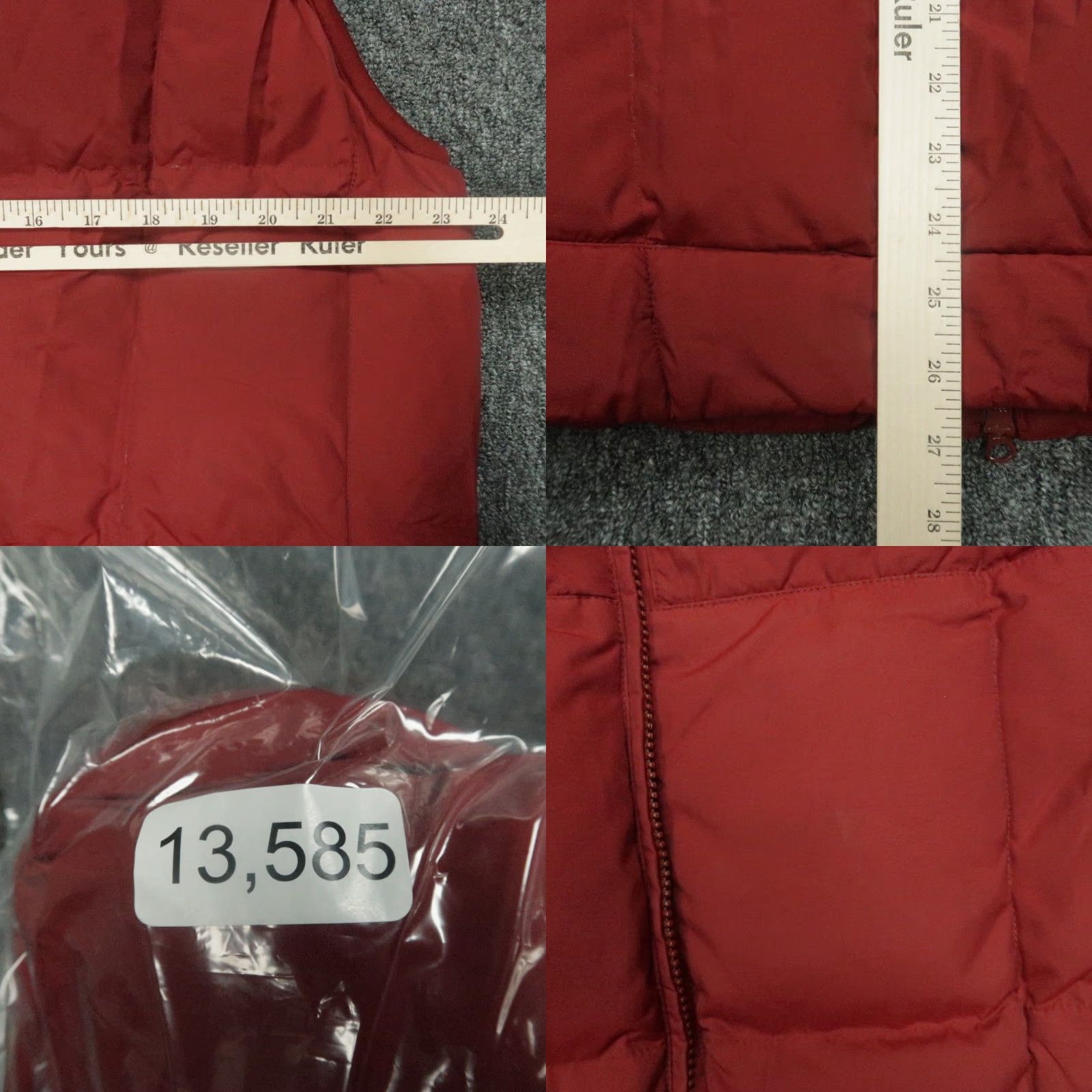 Eddie Bauer Eddie Bauer Vest Mens Large Red Goose Down Puffer Quilted Full Zip Pockets Size US L / EU 52-54 / 3 - 8 Thumbnail