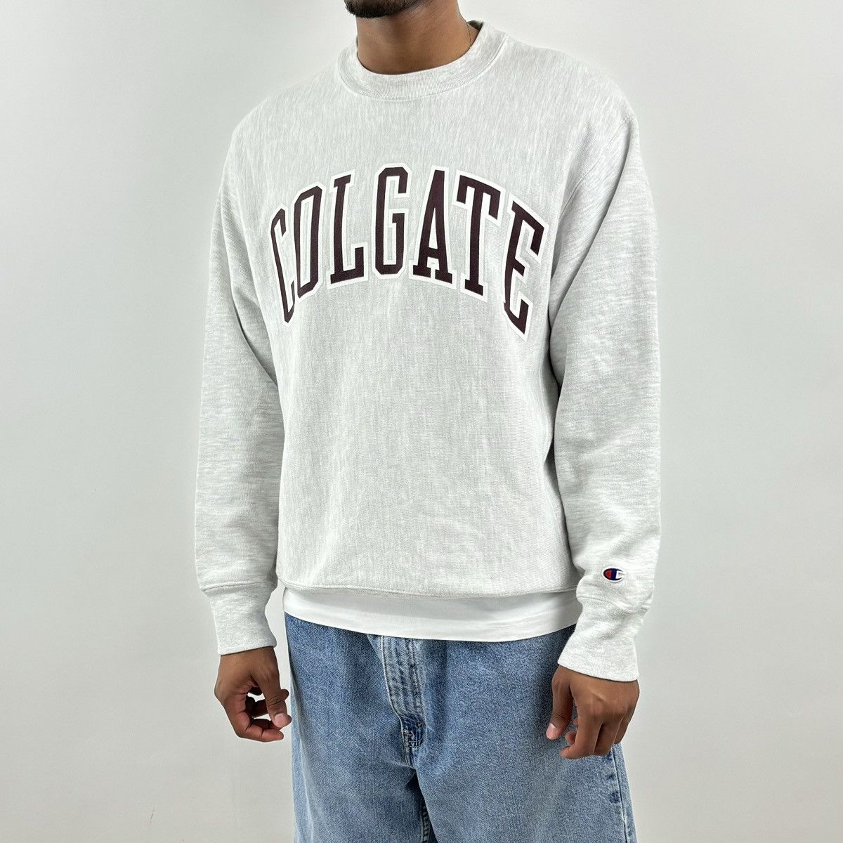 Champion × Vintage vintage 90s CHAMPION COLGATE UNIVERSITY spellout sweatshirt Size US M / EU 48-50 / 2 - 2 Thumbnail