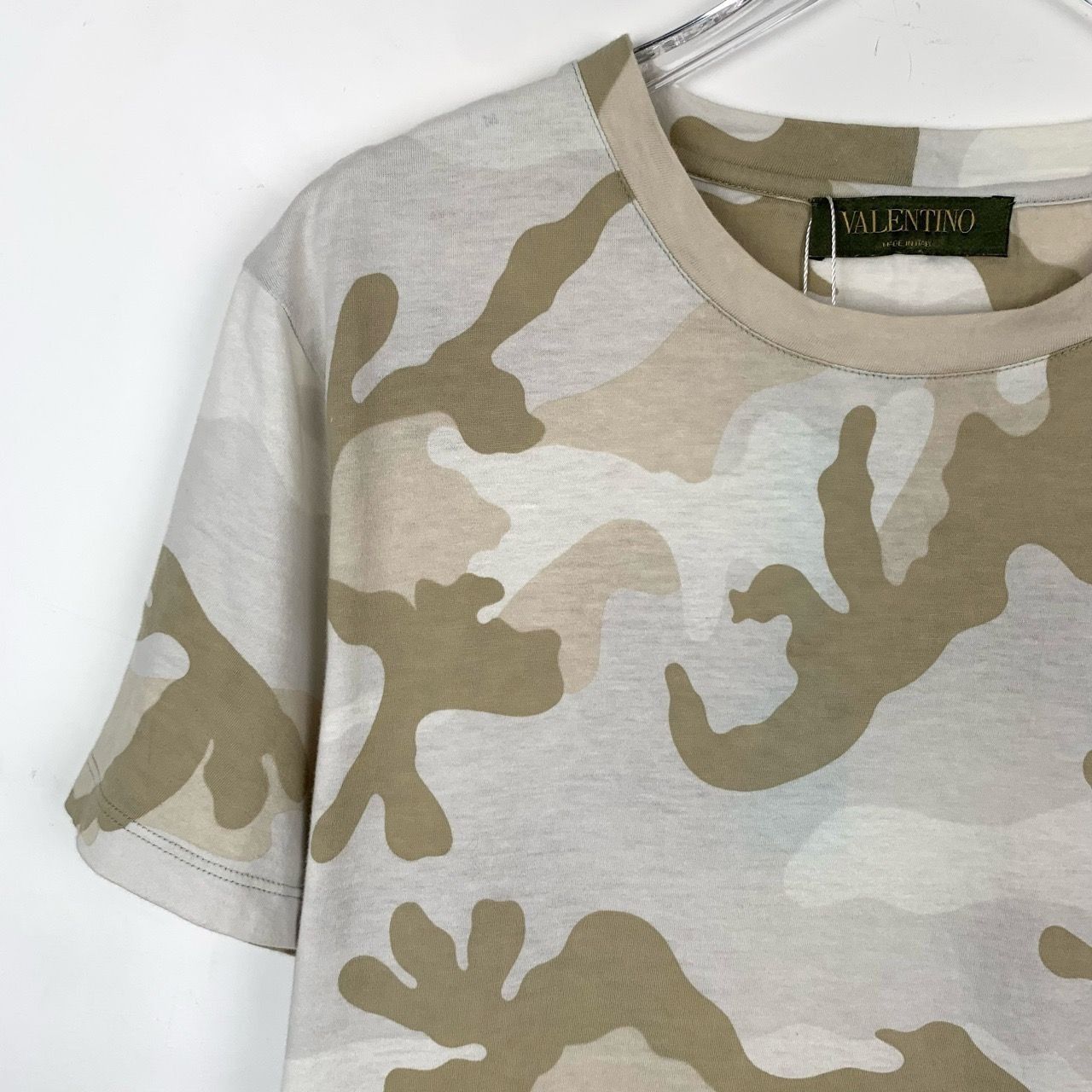 Valentino Valentino Camouflage Print Cotton Blend Short Sleeve T-Shir Size M / US 6-8 / IT 42-44 - 7 Thumbnail