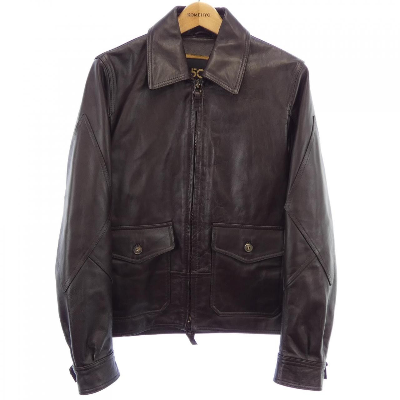 Other Other Cinquanta Horse Leather Jacket Leather Outerwear DUTY FREE for USA Size ONE SIZE - 1 Thumbnail