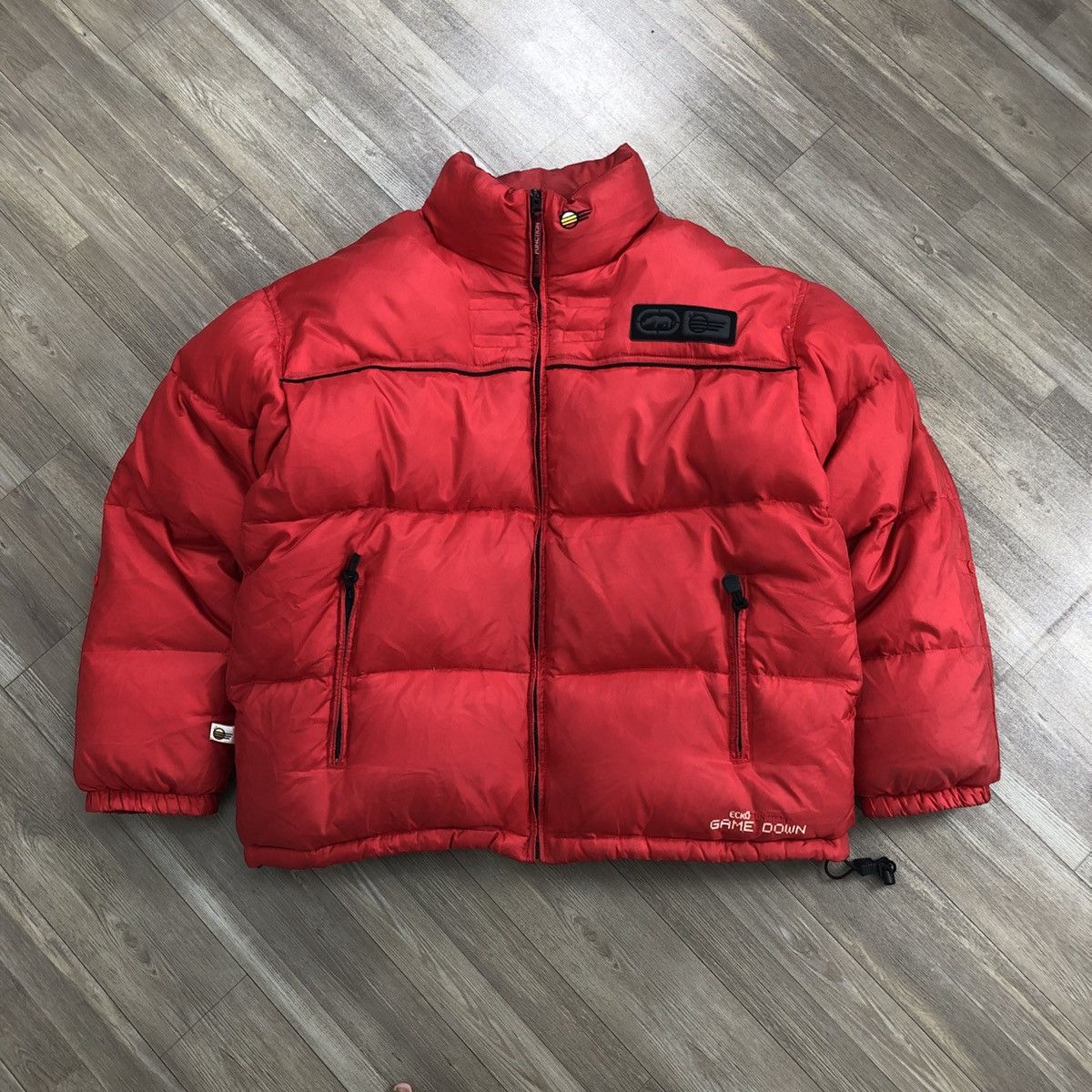 Vintage 90's Ecko Unltd Funtion Game Down Jacket Y2K Hiphop