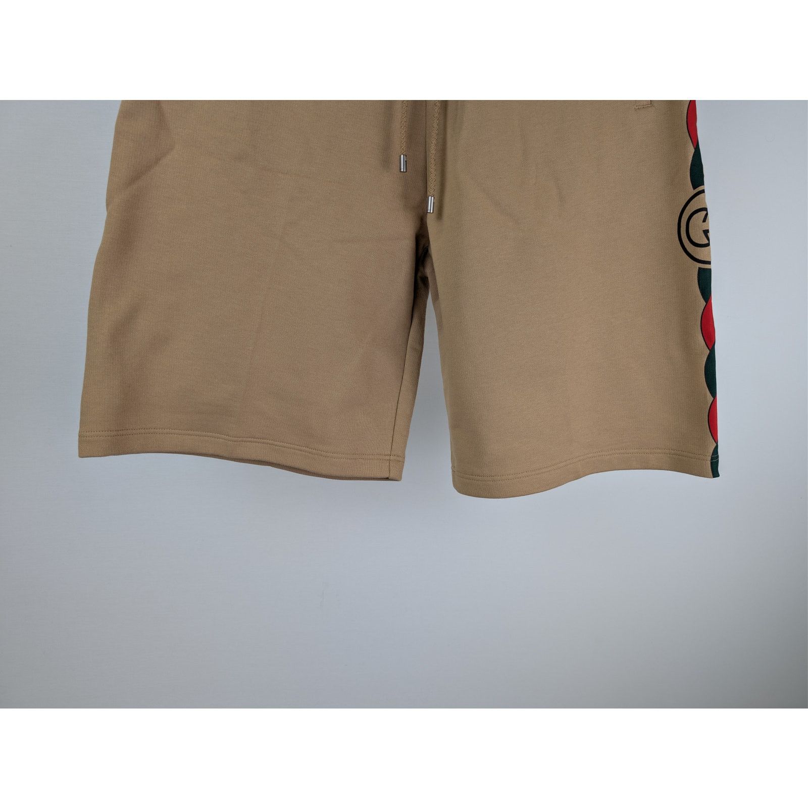 Gucci o1rshd1 Light Felted Cotton Jersey Basket Pant Short Camel Size US 36 / EU 52 - 4 Thumbnail