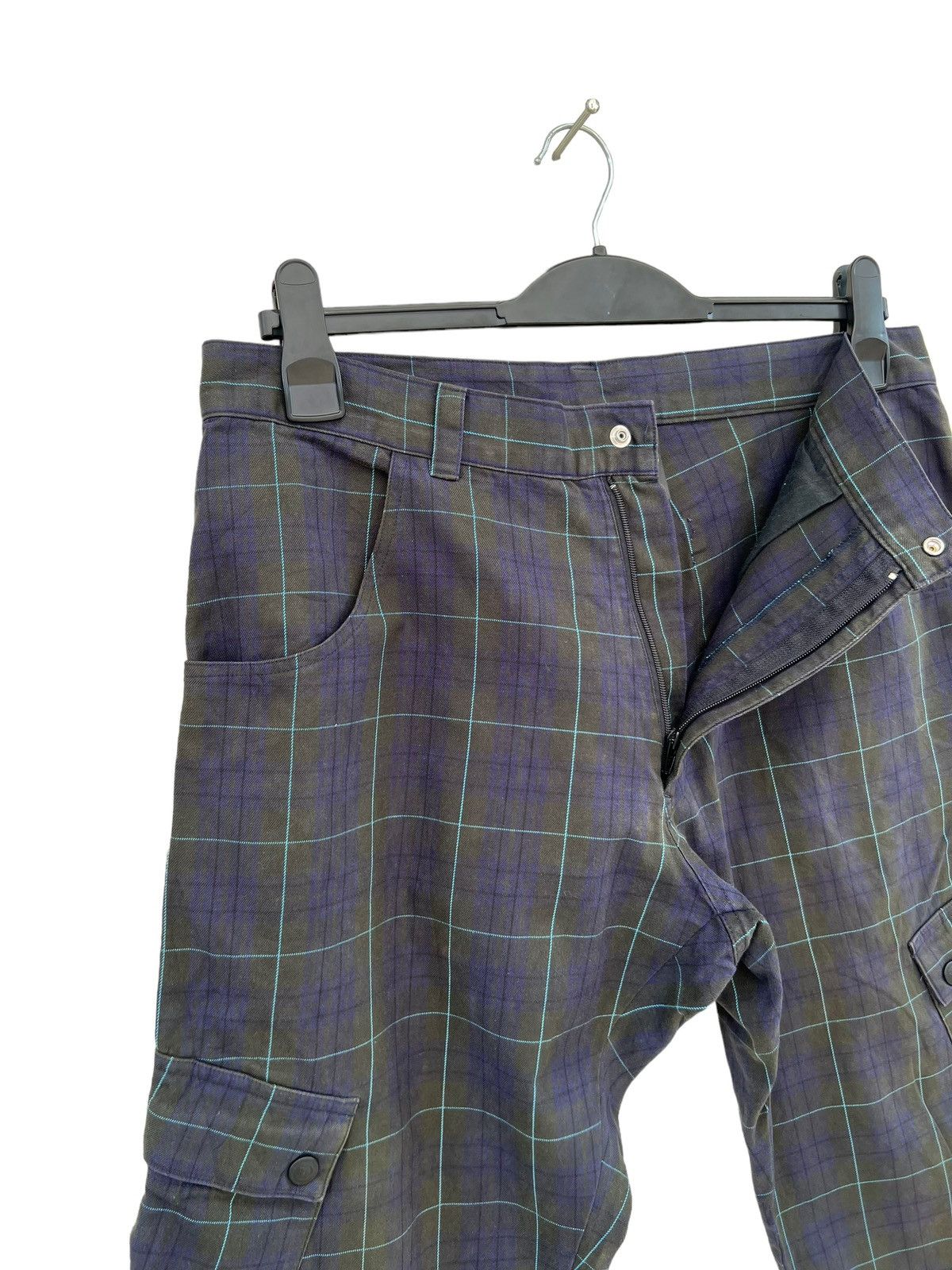 Designer Vintage MADPAGER Japan Plaid Pocket Cargo Trouser Pant Size US 32 / EU 48 - 8 Thumbnail