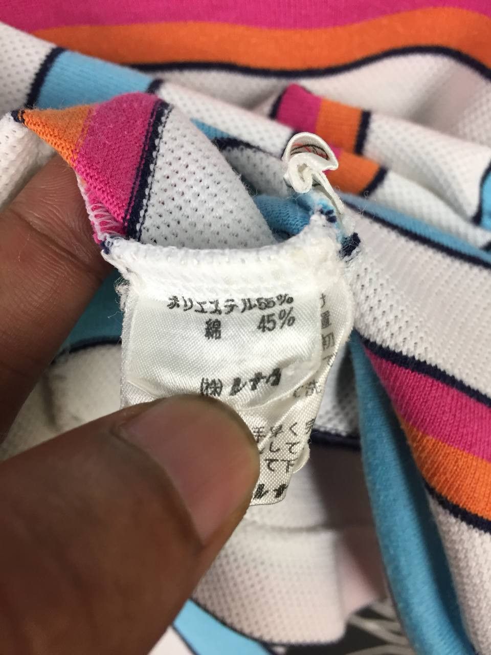 Other Vtg 90s Arnold Palmer Color Block Stripe Perforated Polo Tee Size US S / EU 44-46 / 1 - 12 Thumbnail