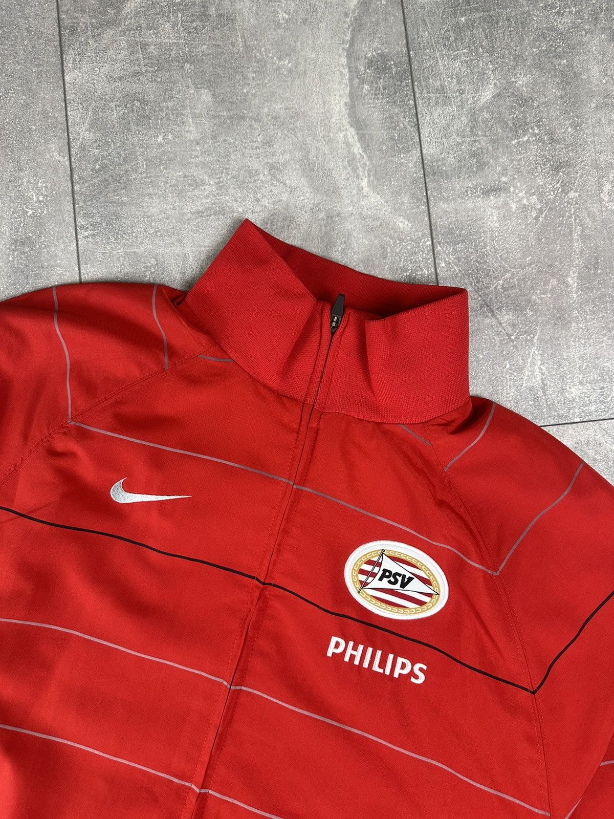Nike Nike PSV Eindhoven Soccer Football 2000S Track-Top Vintage Size US XL / EU 56 / 4 - 9 Thumbnail