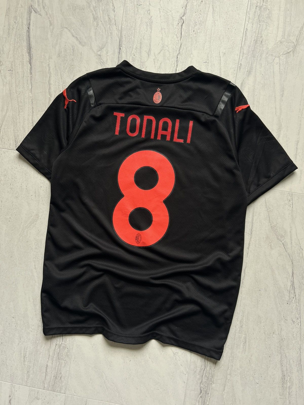 Adidas Puma AC Milan FC Tonali Soccer Futbol Jersey Kit Size US M / EU 48-50 / 2 - 2 Thumbnail