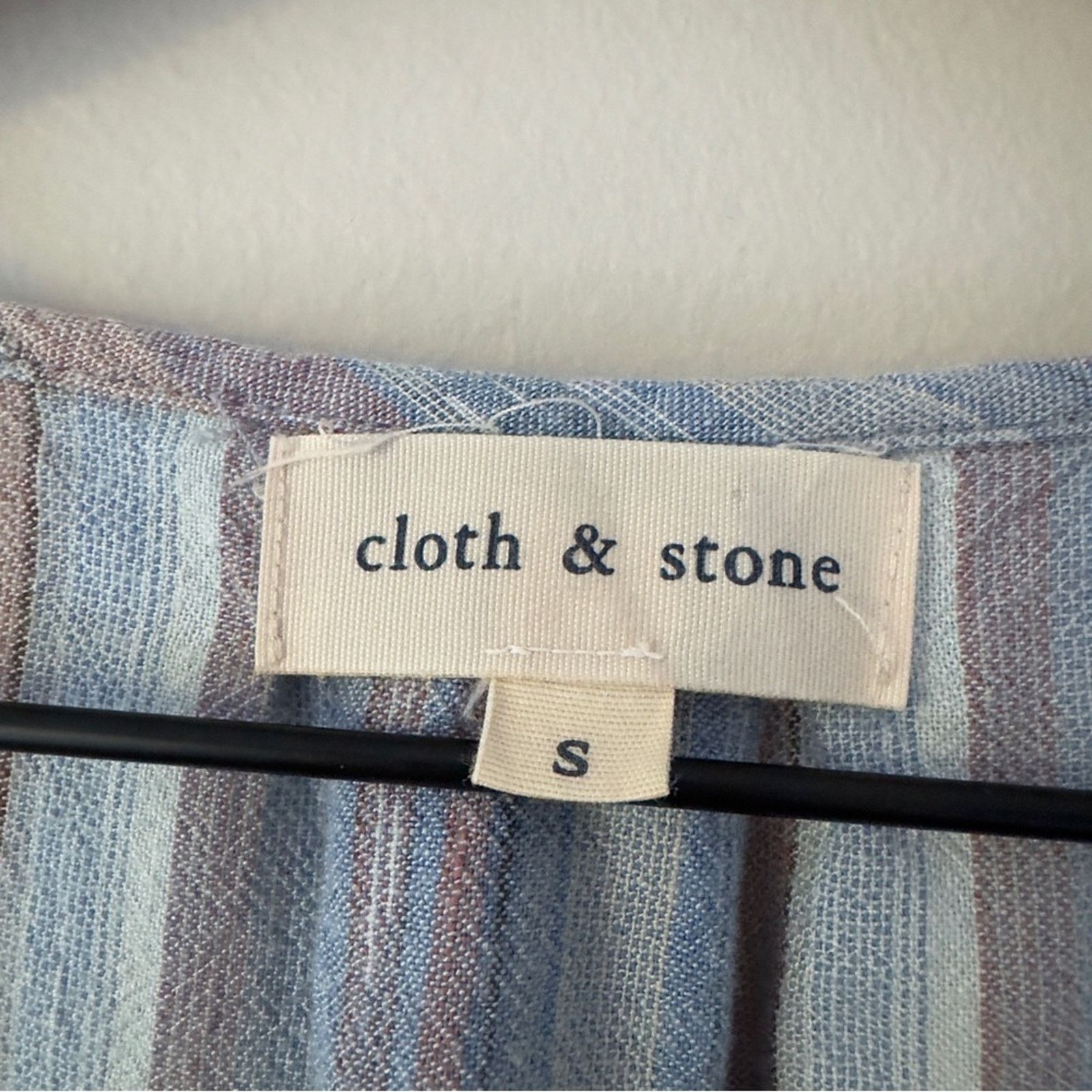 Anthropologie Anthropologie Cloth & Stone Striped Romper Spaghetti Strap S Size 27" / US 4 / IT 40 - 9 Thumbnail
