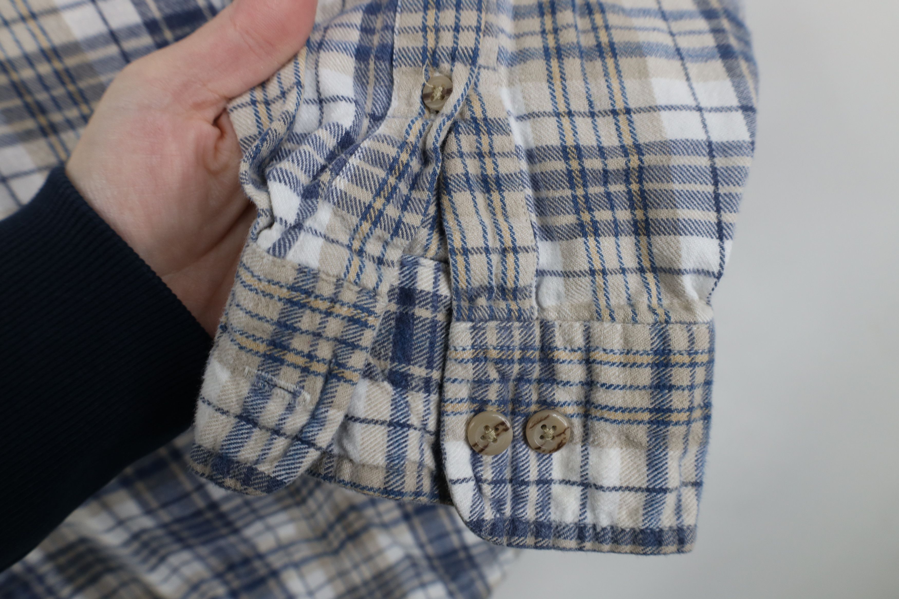 Vintage Vintage 90s Streetwear Collared Button Down Shirt Plaid Size US XL / EU 56 / 4 - 4 Thumbnail