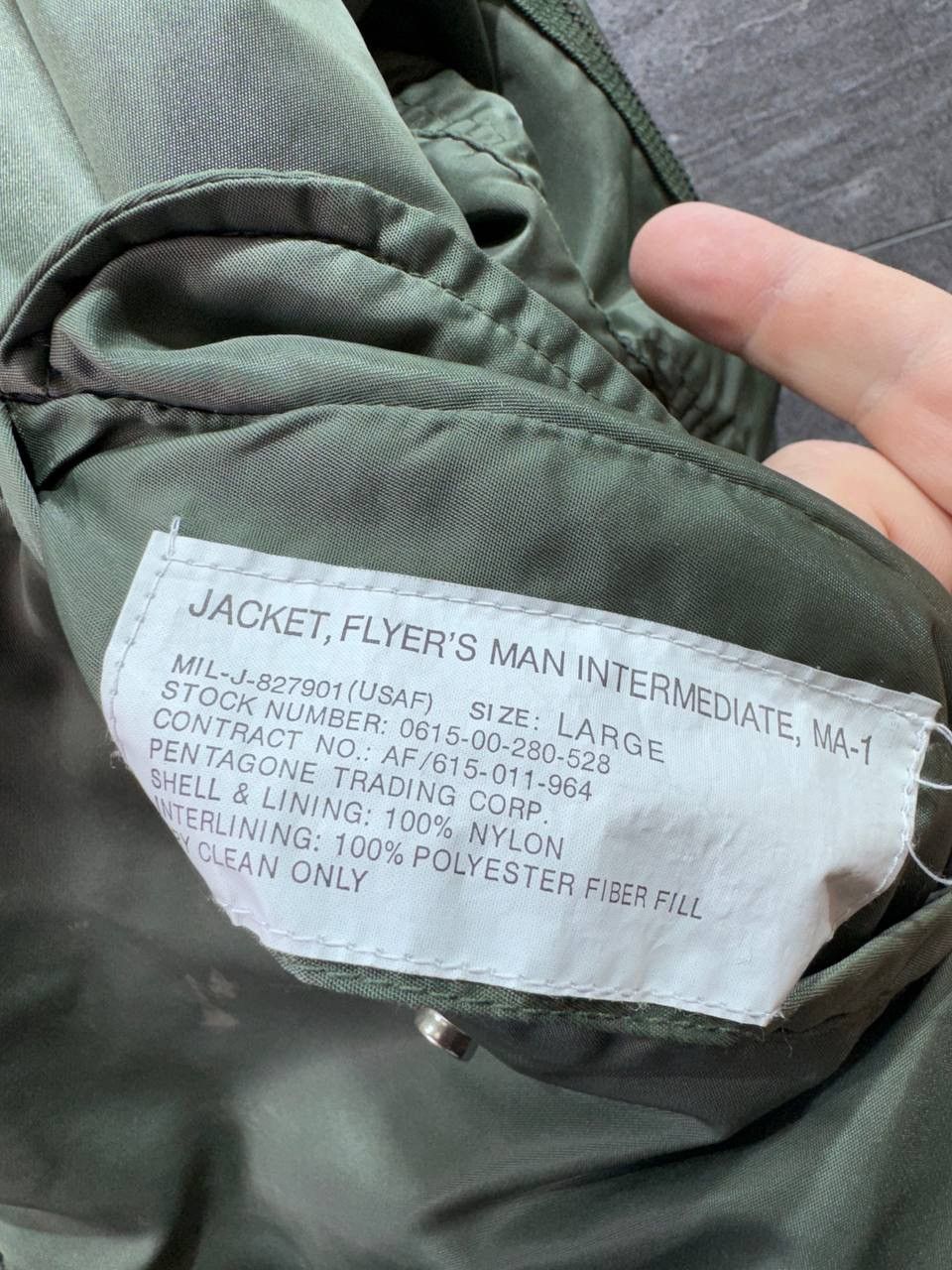 Other Vintage MA-1 Flight Bomber Jacket Reversible Green Orange Size US L / EU 52-54 / 3 - 5 Thumbnail