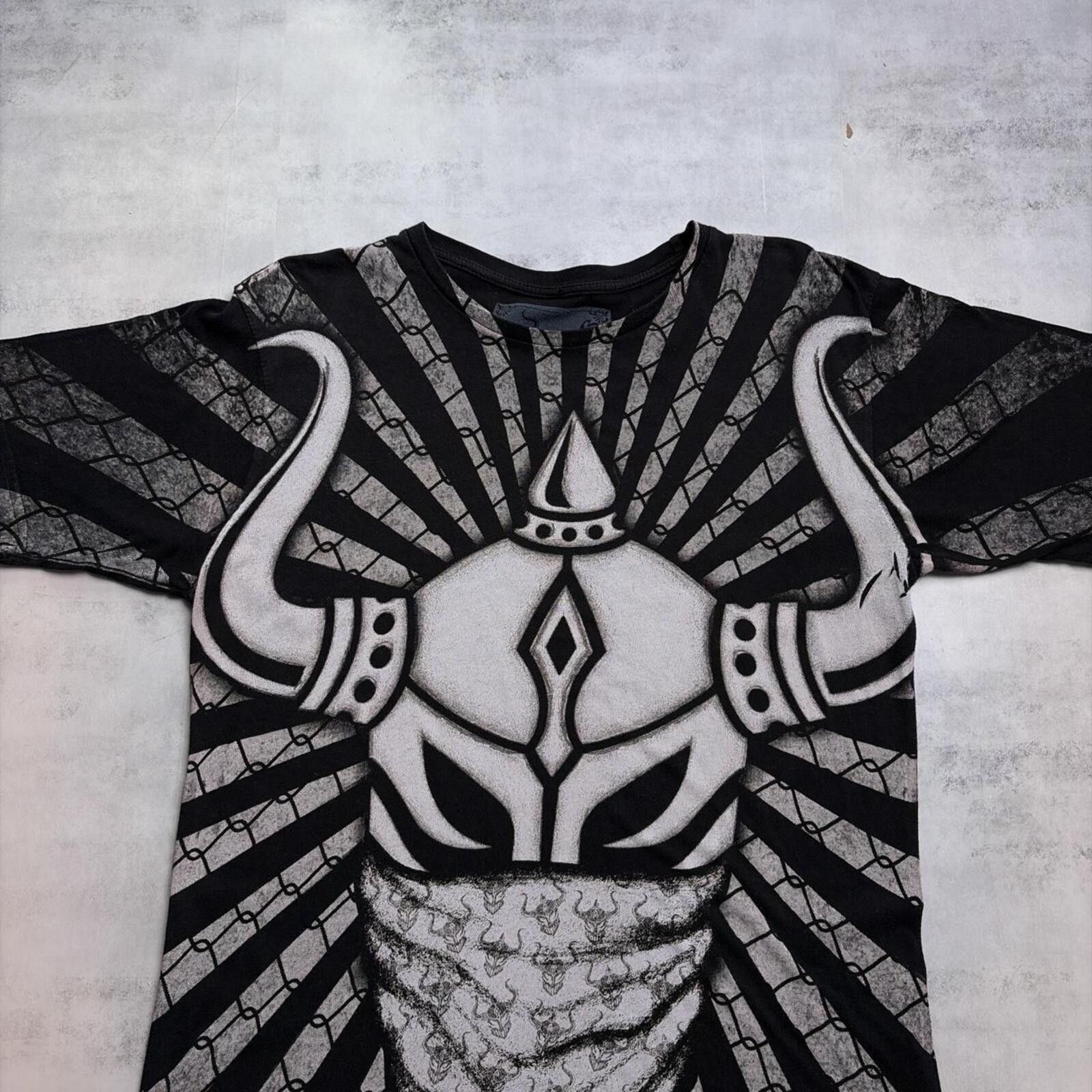 Other Y2K Warrior International Grunge Gothic AOP T-Shirt Size US M / EU 48-50 / 2 - 3 Thumbnail