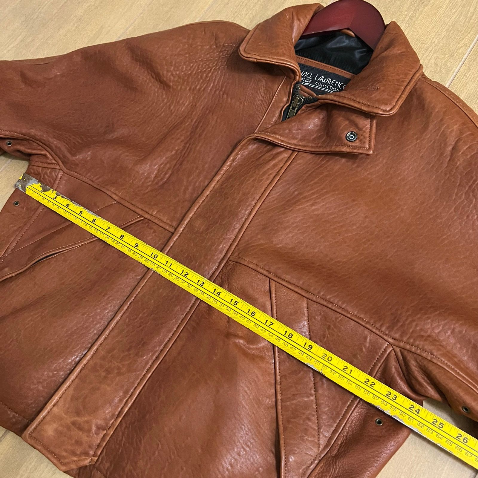 Vintage Michael Lawrence Signature Brown Leather Jacket USA Sz M 90s Size US M / EU 48-50 / 2 - 7 Thumbnail