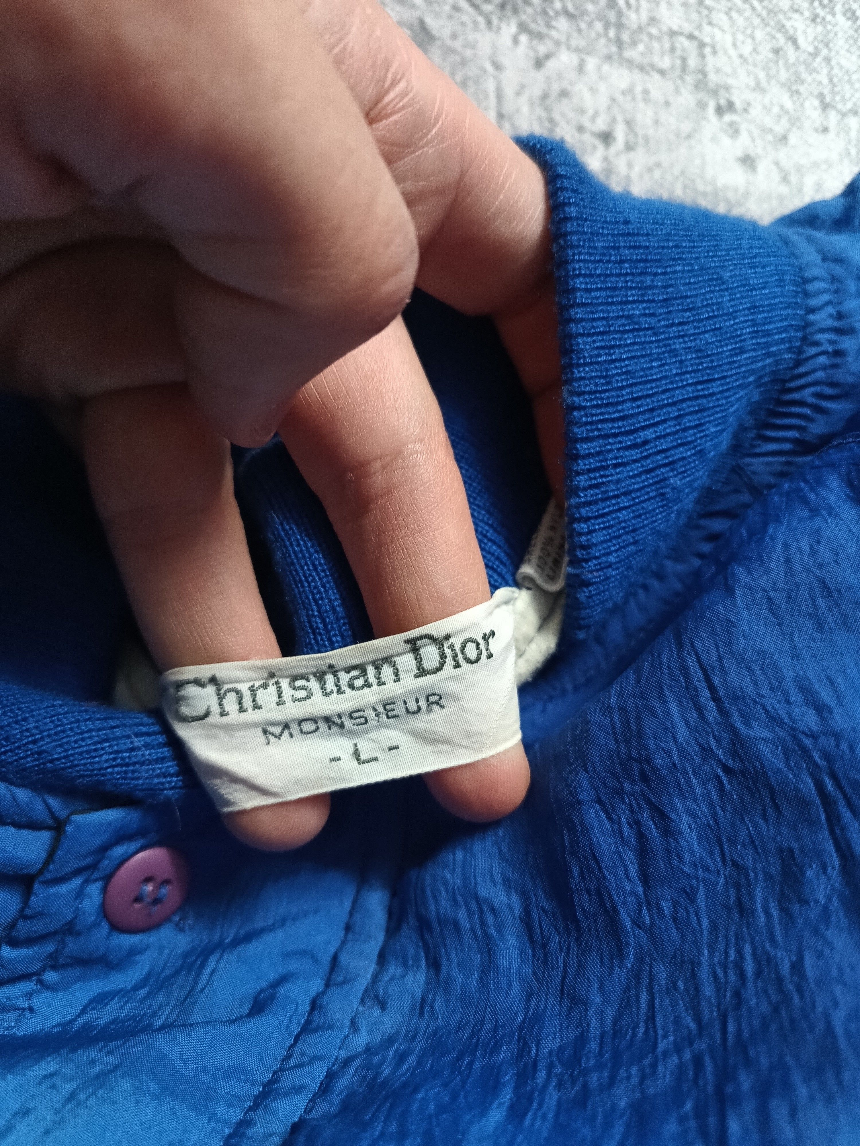 Christian Dior Monsieur × Dior × Vintage Vintage 1980's Christian Dior Zip Up Track Jacket Size US L / EU 52-54 / 3 - 7 Thumbnail
