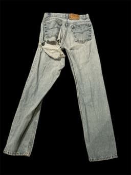 Levi's Vintage Levis 13512 0291 Light Wash Denim Jeans Size 32" / US 10 / IT 46 - 2 Thumbnail