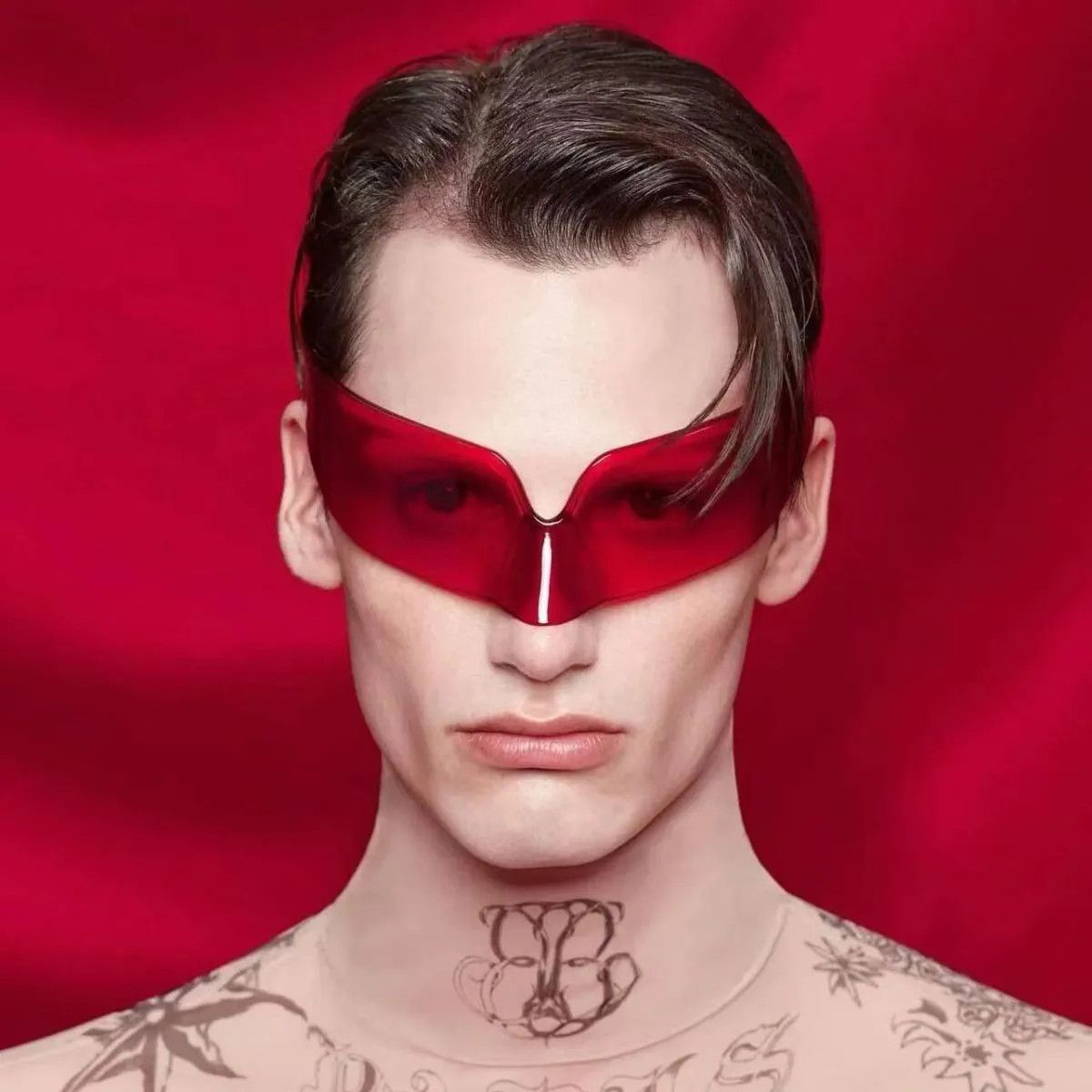VIBE Hip-hop Street ins style custom avant-garde sunglasses Size ONE SIZE - 5 Thumbnail