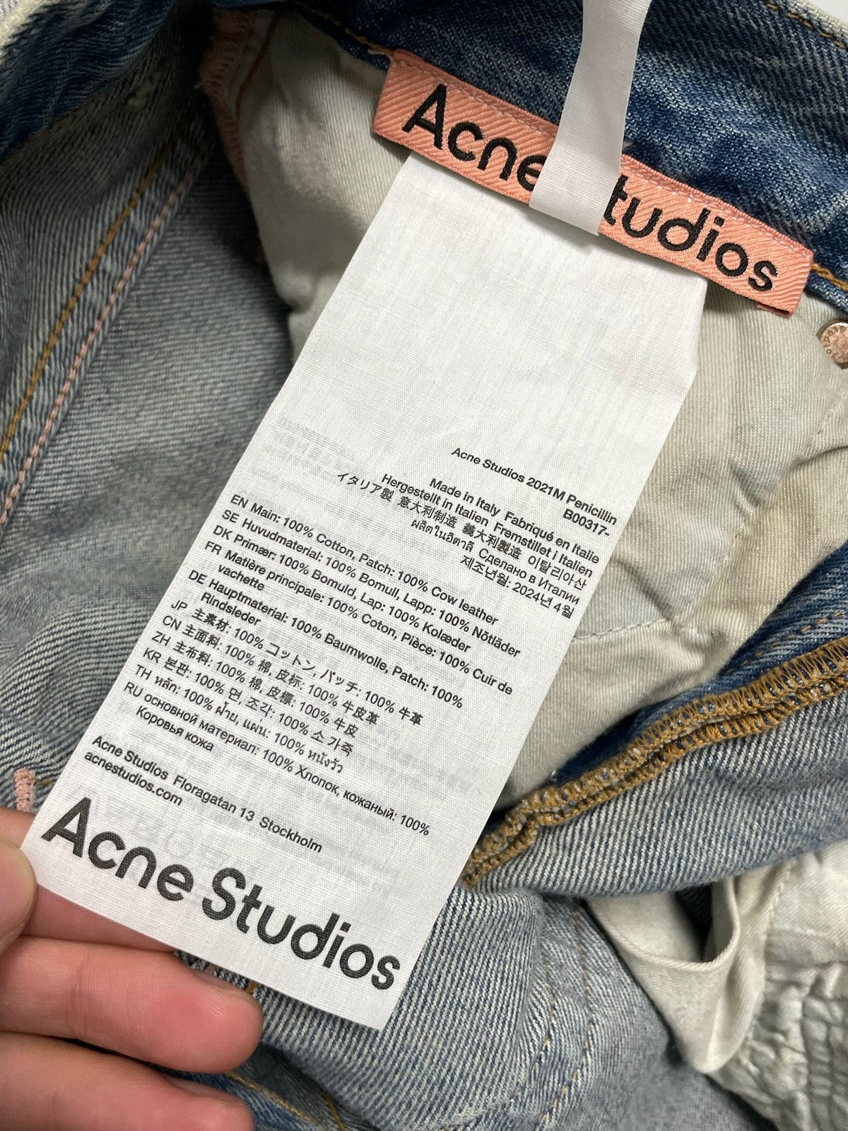 Acne Studios Acne Studios 2021M Penicillin Distressed Denim Jeans Size US 33 - 7 Thumbnail