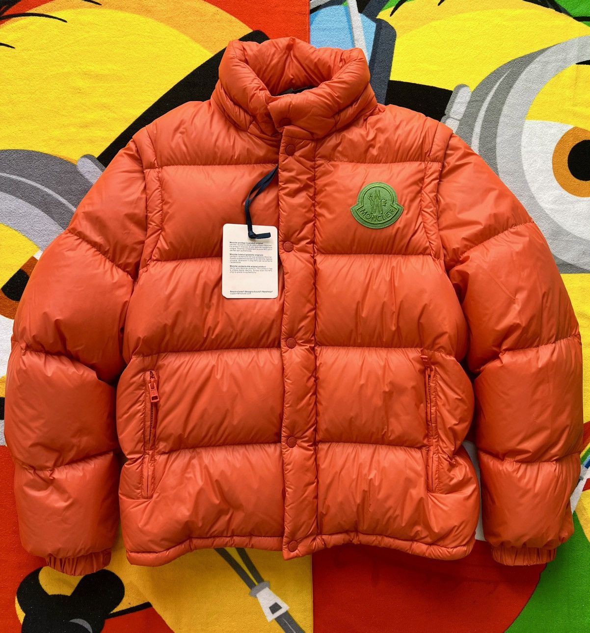 Moncler L Moncler Cyclone Short Down Jacket goose orange vest 2 jn 1 Size US L / EU 52-54 / 3 - 3 Thumbnail
