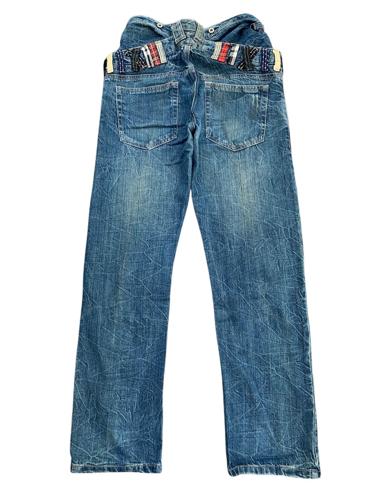 Kapital DOUBLE WAIST PUNK STYLE RUSTY UNBRAND DISTRESSED DENIM Size US 29 - 3 Thumbnail