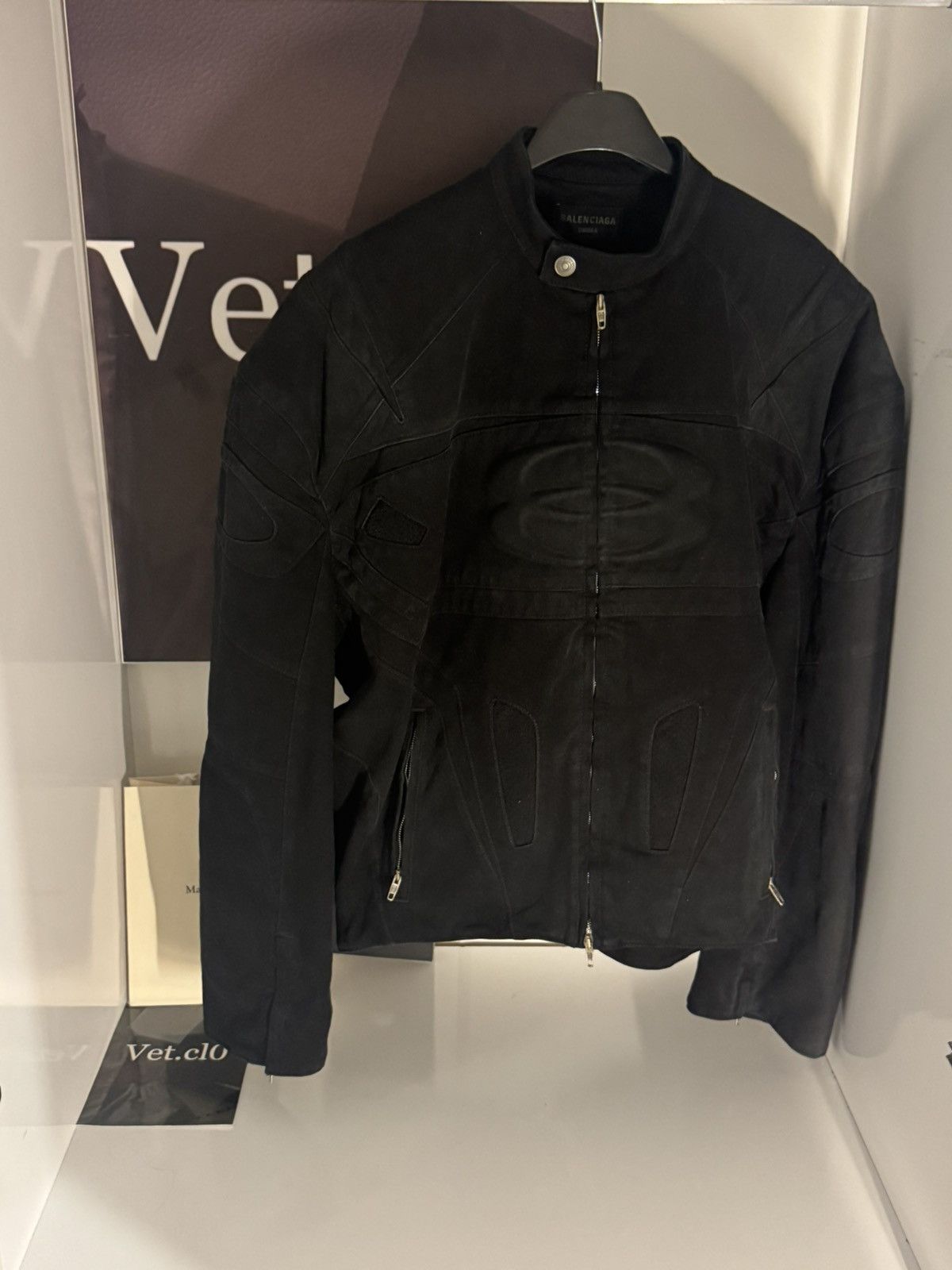 Balenciaga ⛔️ Balenciaga Racer Moto denim jacket 1 Size US M / EU 48-50 / 2 - 1 Thumbnail