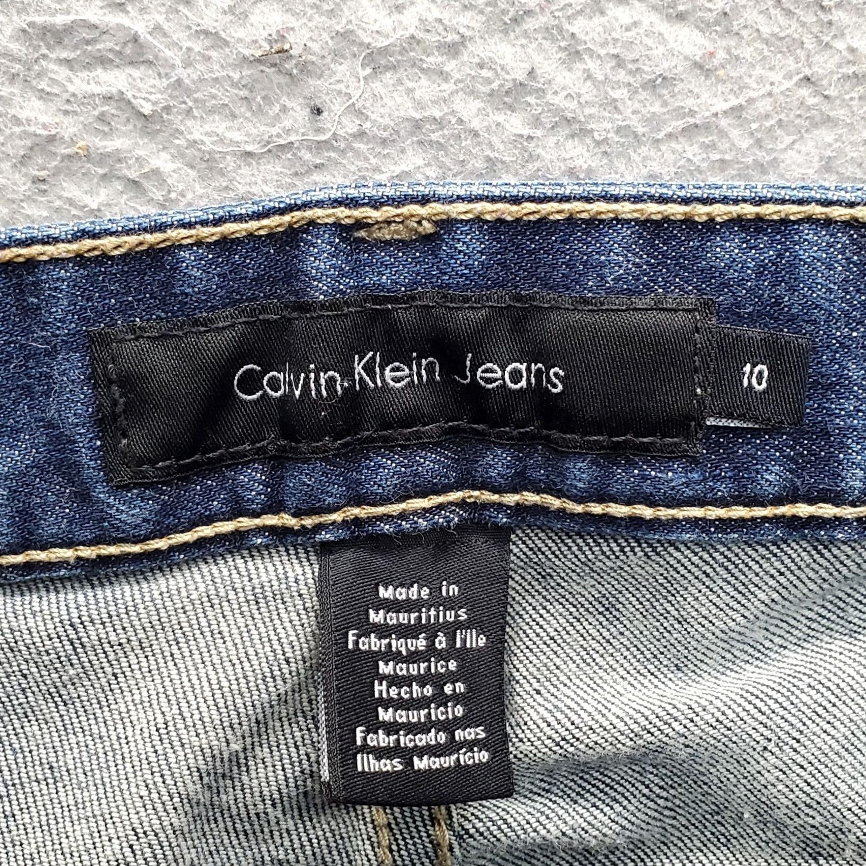 Calvin Klein Calvin Klein Womens 10 Bootcut Jeans Blue Denim 5-Pocket Stretch Regular Waist 32 Inseam 29.25" WG40A32C Size 32" / US 10 / IT 46 - 7 Thumbnail