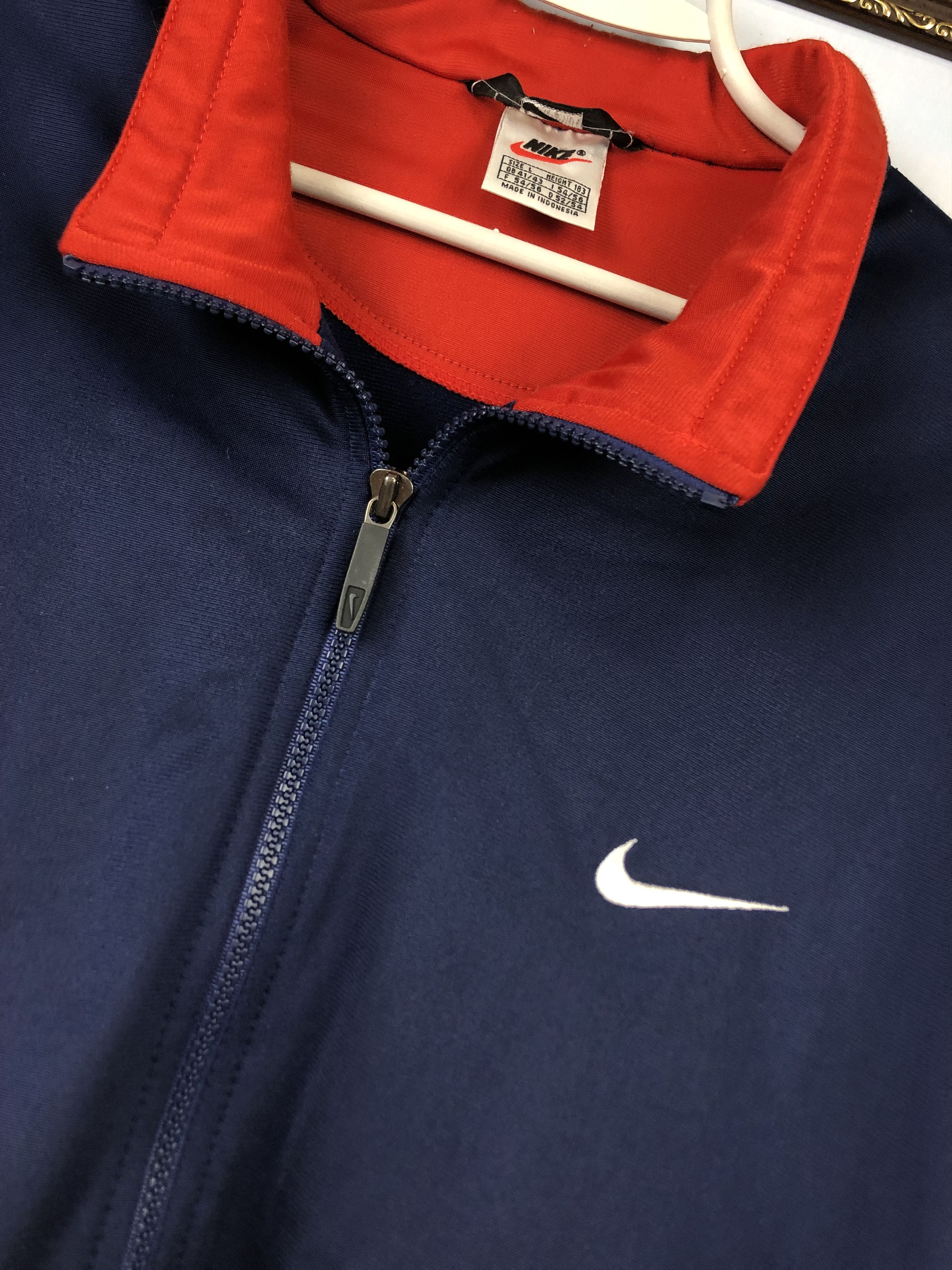 Nike Vintage Nike Jacket Sweatshirt Swoosh Track Top Zip Size US L / EU 52-54 / 3 - 5 Thumbnail