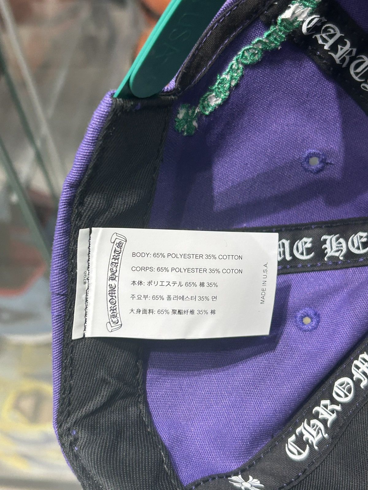 Chrome Hearts Chrome hearts purple/green CH baseball cap Size ONE SIZE - 5 Thumbnail
