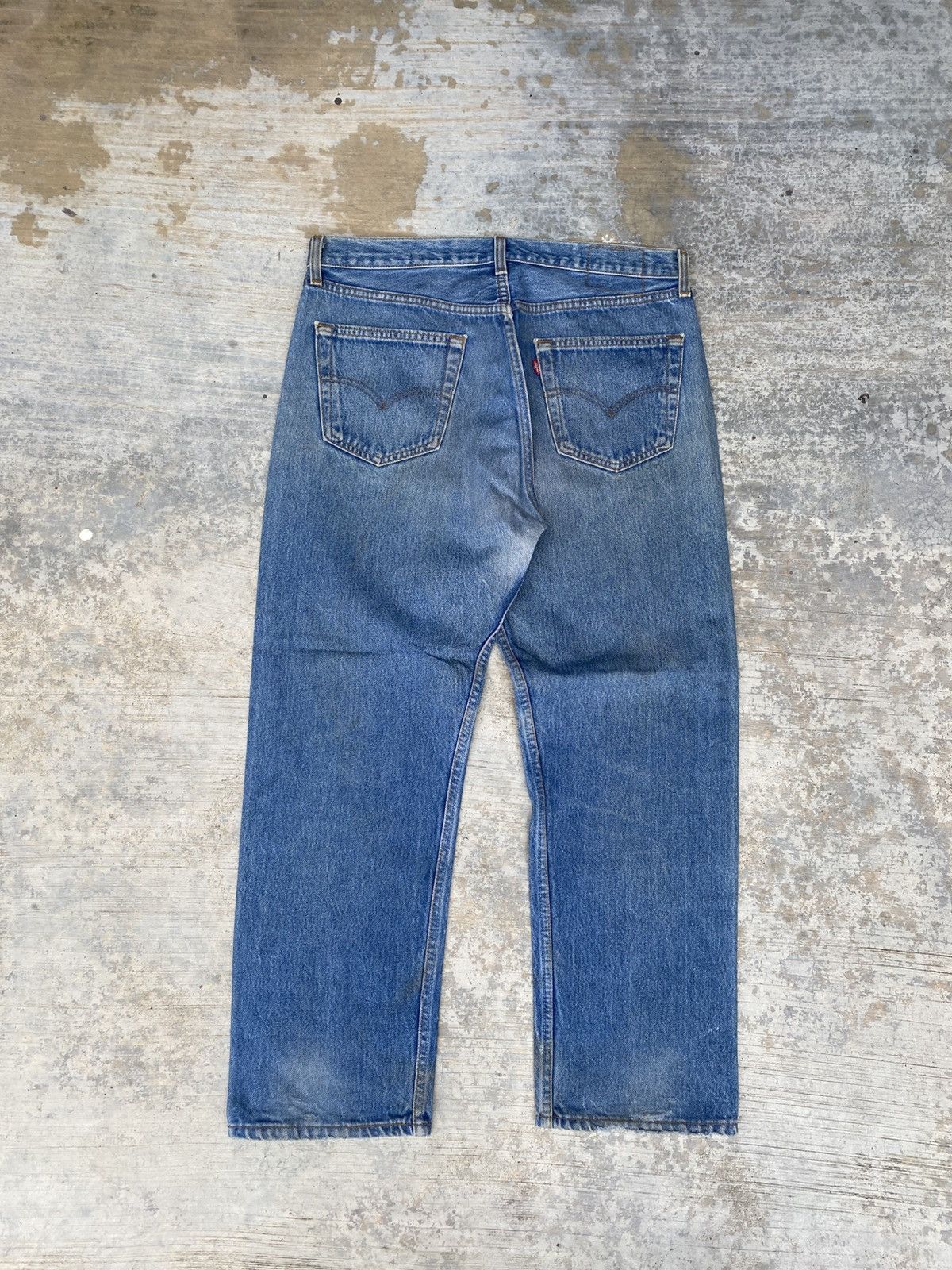 Levi's Vintage 90’s Levi's 501 X Lovers Rock Distressed Denim Size US 34 / EU 50 - 2 Thumbnail
