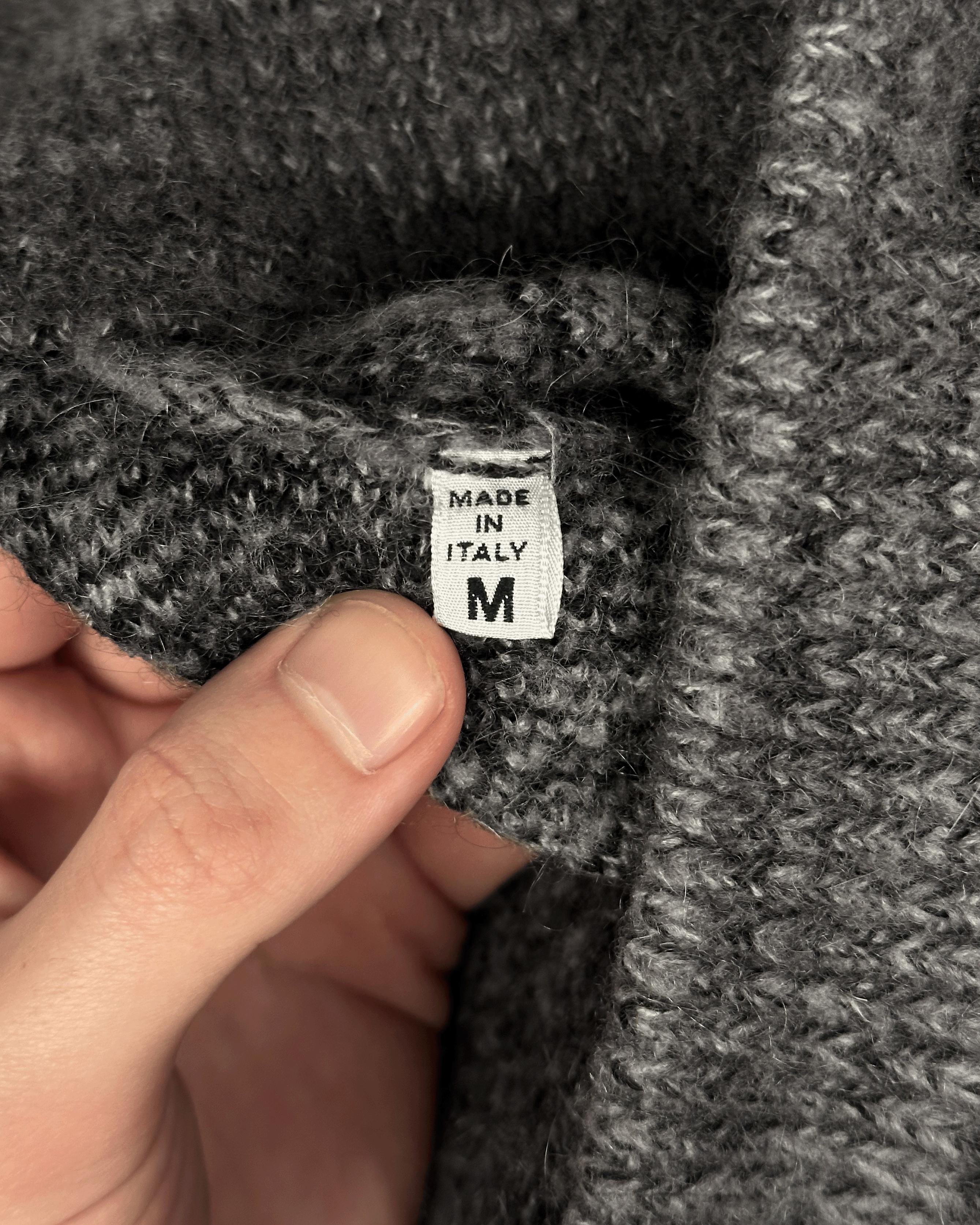 Maison Margiela Maison Margiela Snow Camo Mottled Turtleneck Cardigan Size US M / EU 48-50 / 2 - 10 Thumbnail
