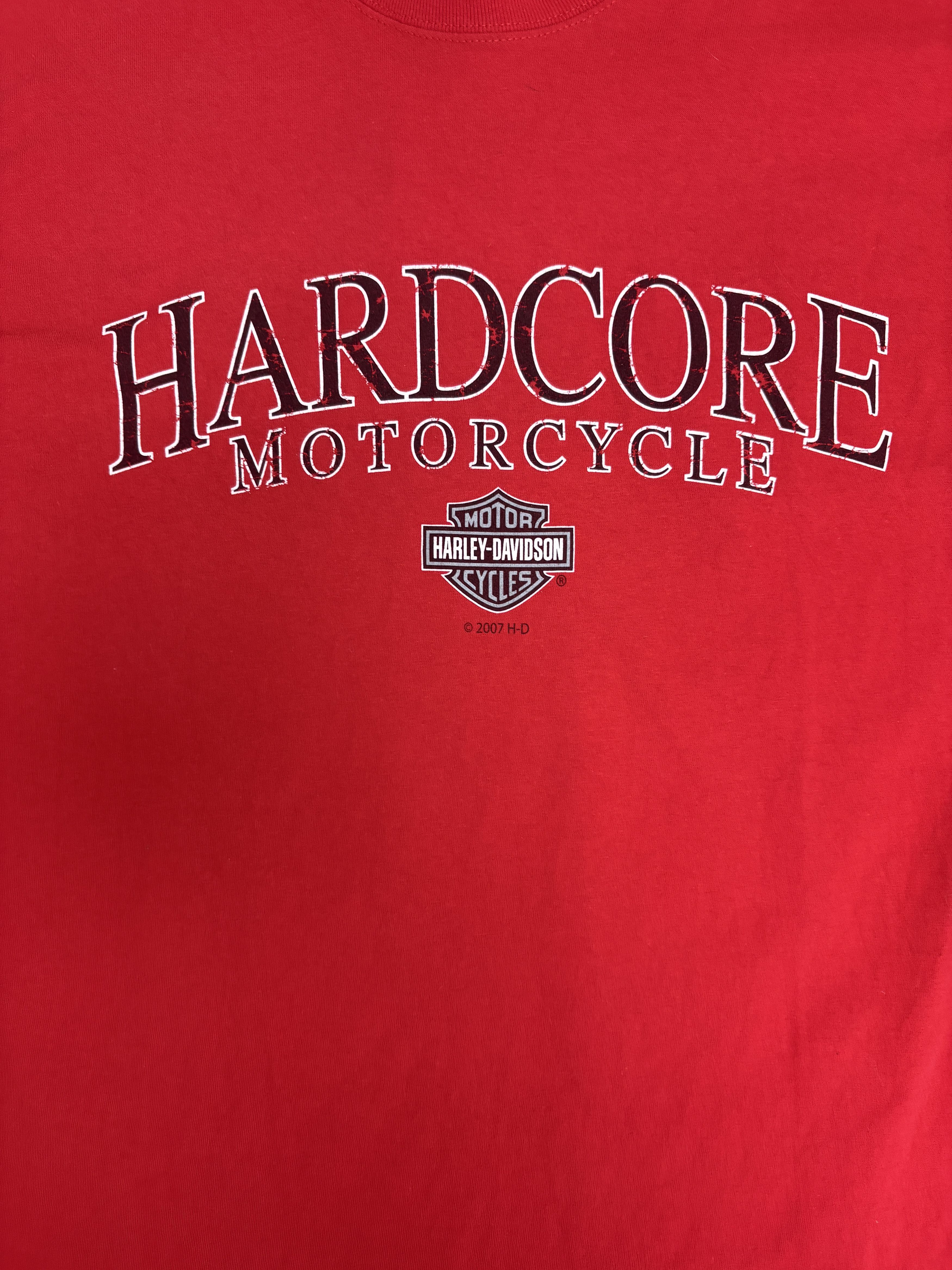 Vintage Harley Davidson Lansing, Michigan Vintage Red T-Shirt Tee Size US XL / EU 56 / 4 - 2 Thumbnail