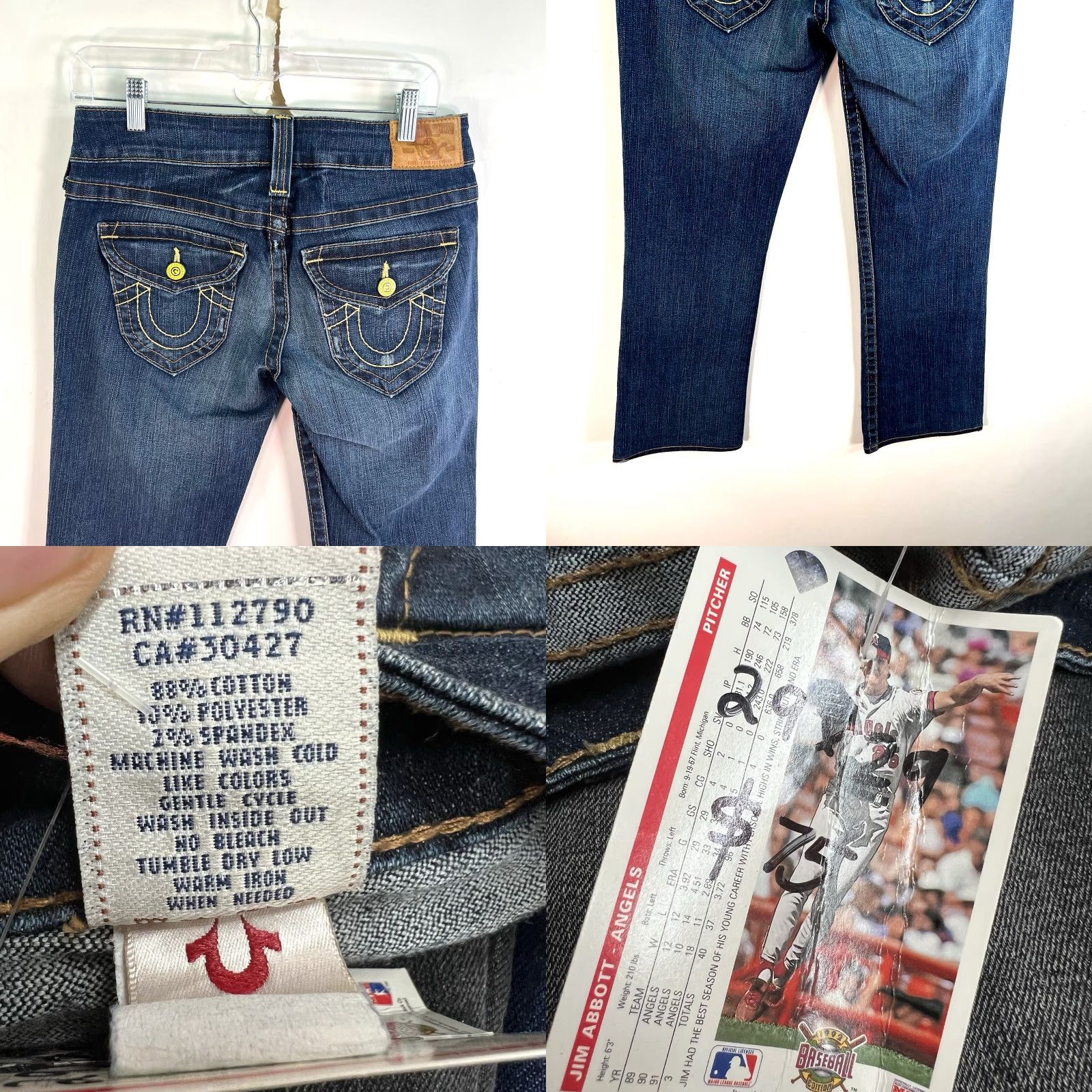 True Religion VINTAGE True Religion Jeans Womens Bootcut Denim Size 29 Dark Blue Cotton Retro 2000s Size 29" - 8 Thumbnail