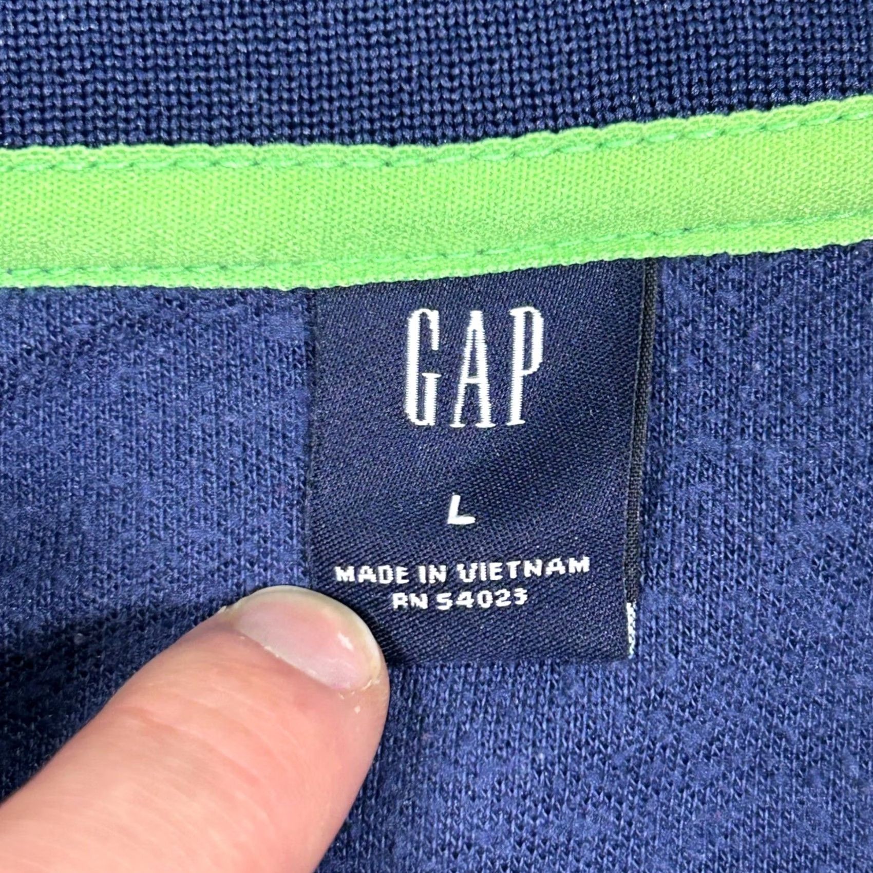 Gap GAP Track Jacket Full Zip Blue Green Womens Large Size L / US 10 / IT 46 - 5 Thumbnail
