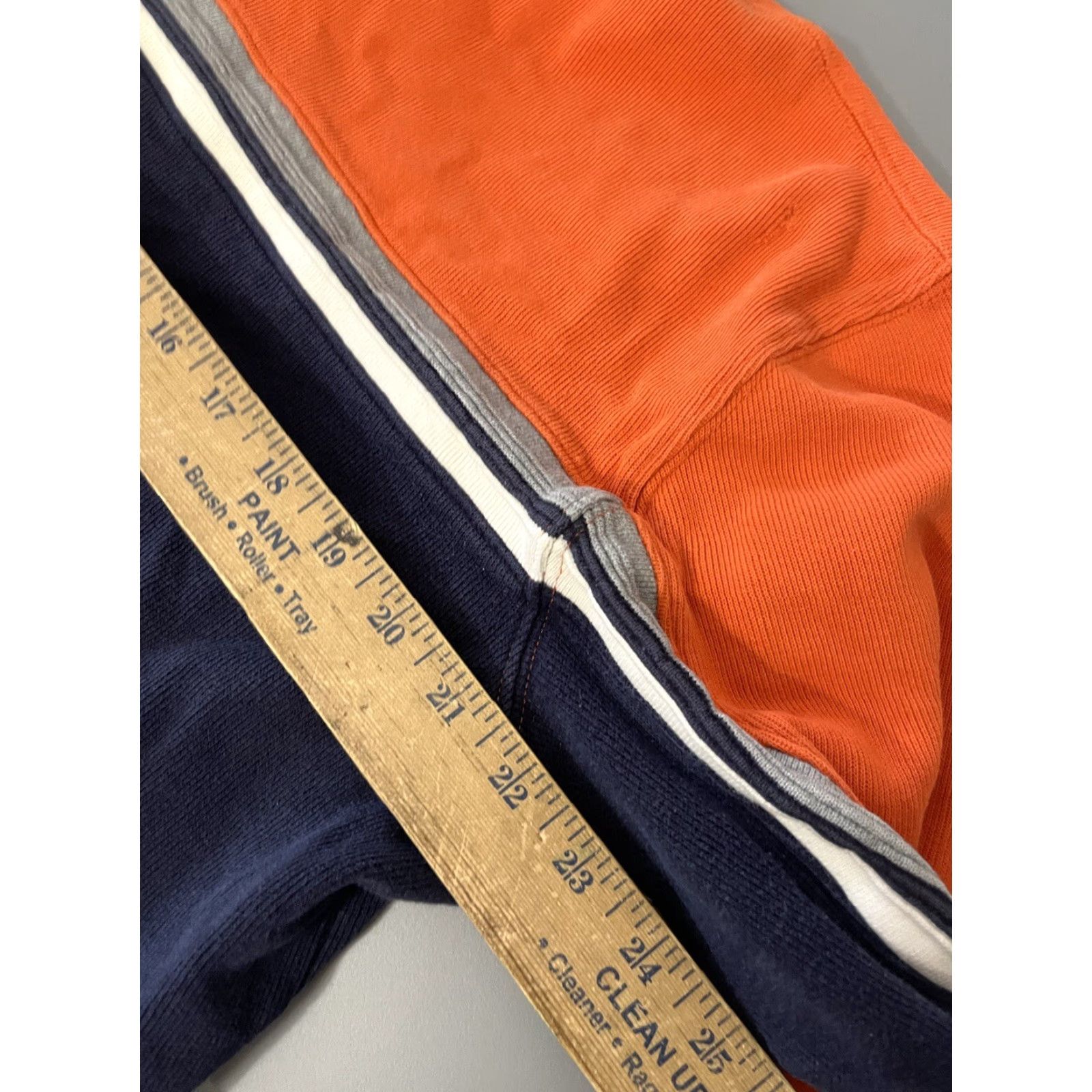 Gap VINTAGE Gap Sweater Mens Large Orange Navy Pullover Solid Fleece Crew Neck Outdoor Size US L / EU 52-54 / 3 - 5 Thumbnail
