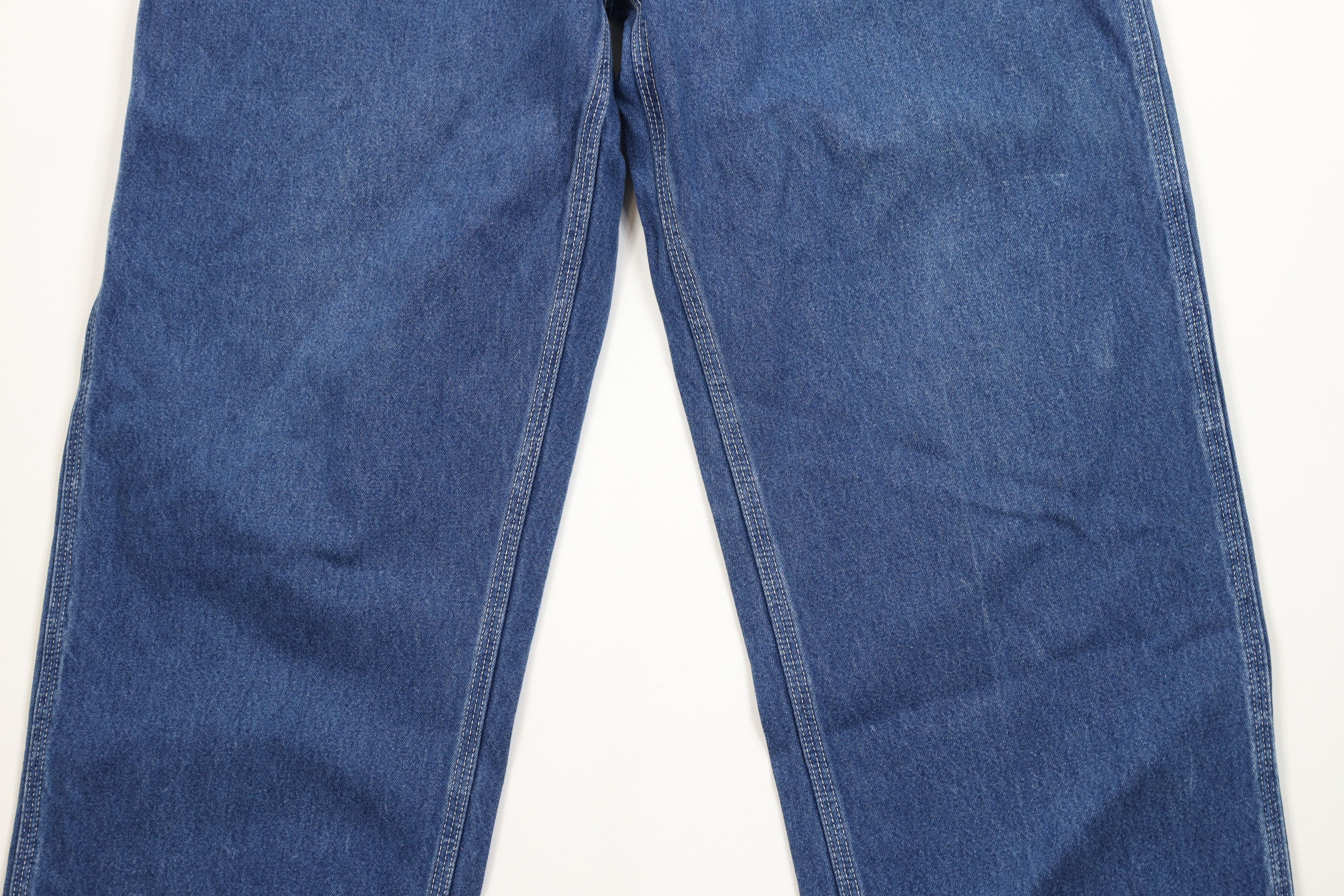 Carhartt Vintage Y2K 2000 Carhartt Spell Out Dungaree Wide Leg Jeans Size US 36 / EU 52 - 3 Thumbnail
