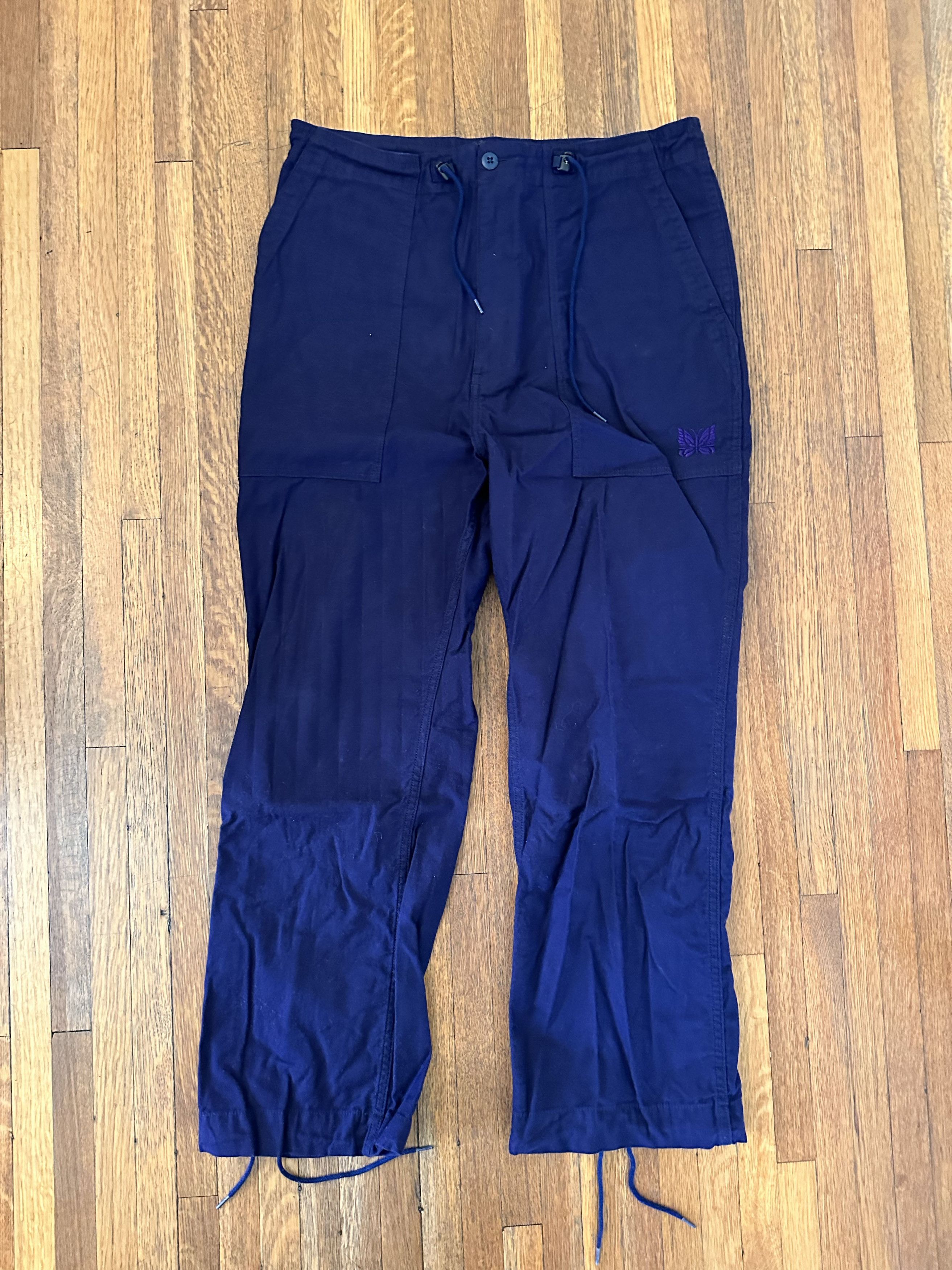 Needles NEEDLES Navy String Fatigue Trousers Size US 32 / EU 48 - 3 Thumbnail