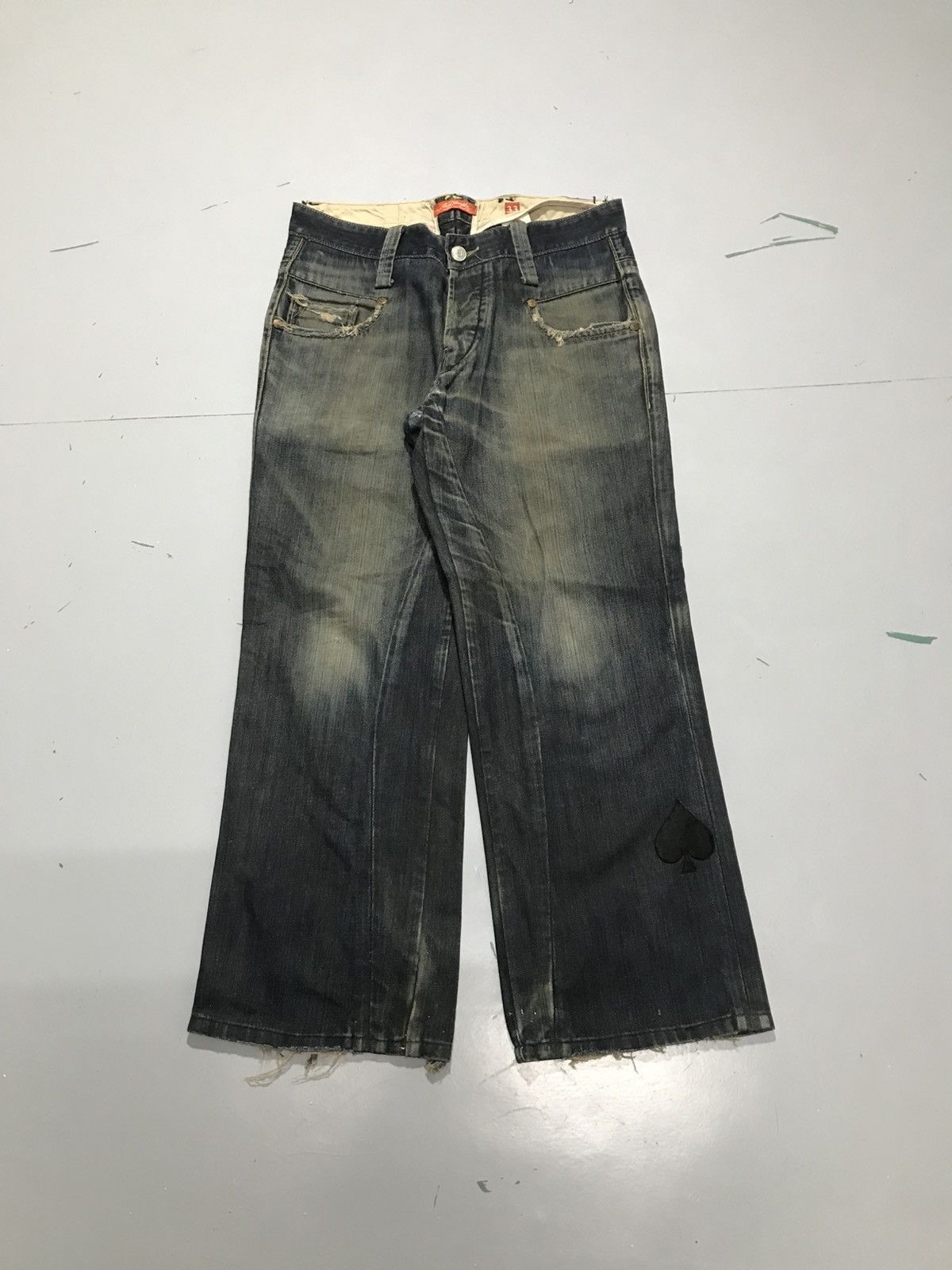 Ed Hardy Vintage ed hardy damaged denim Size US 34 / EU 50 - 1 Thumbnail