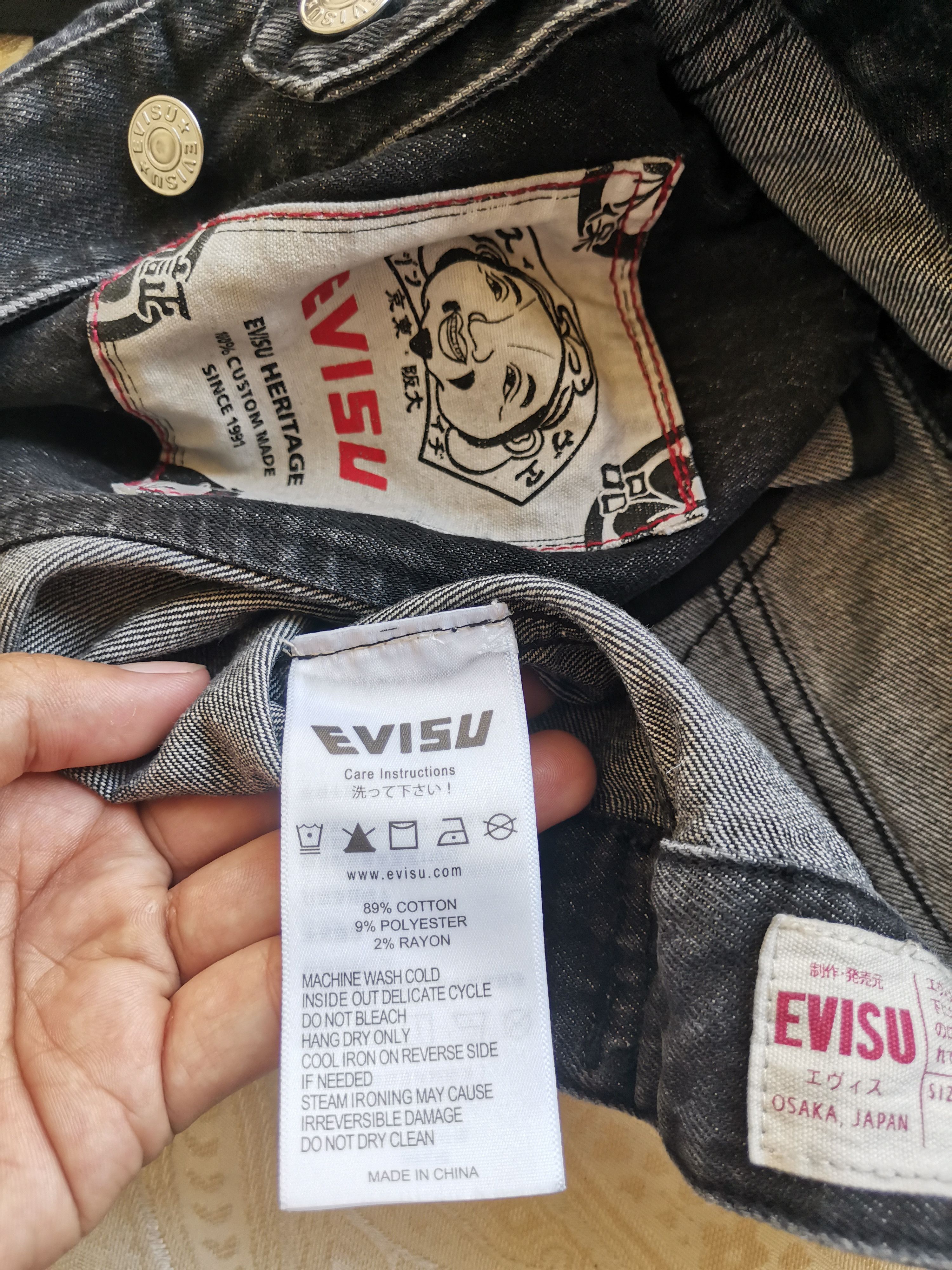 Evisu Evisu Seagull Embroidery Detachable 2-In-1 Fit Denim Jacket Size M / US 6-8 / IT 42-44 - 5 Thumbnail