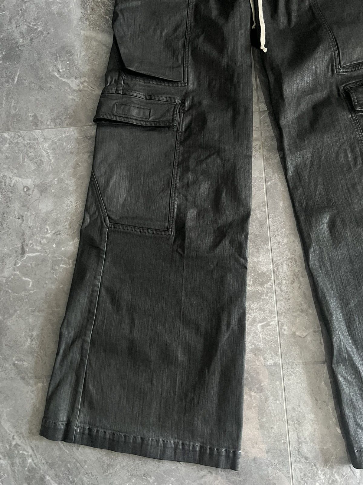 Rick Owens Drkshdw NEW | FW24 PORTERVILLE DOUBLE CARGO JUMBO BELAS WAXED SBW Size US 34 / EU 50 - 3 Thumbnail
