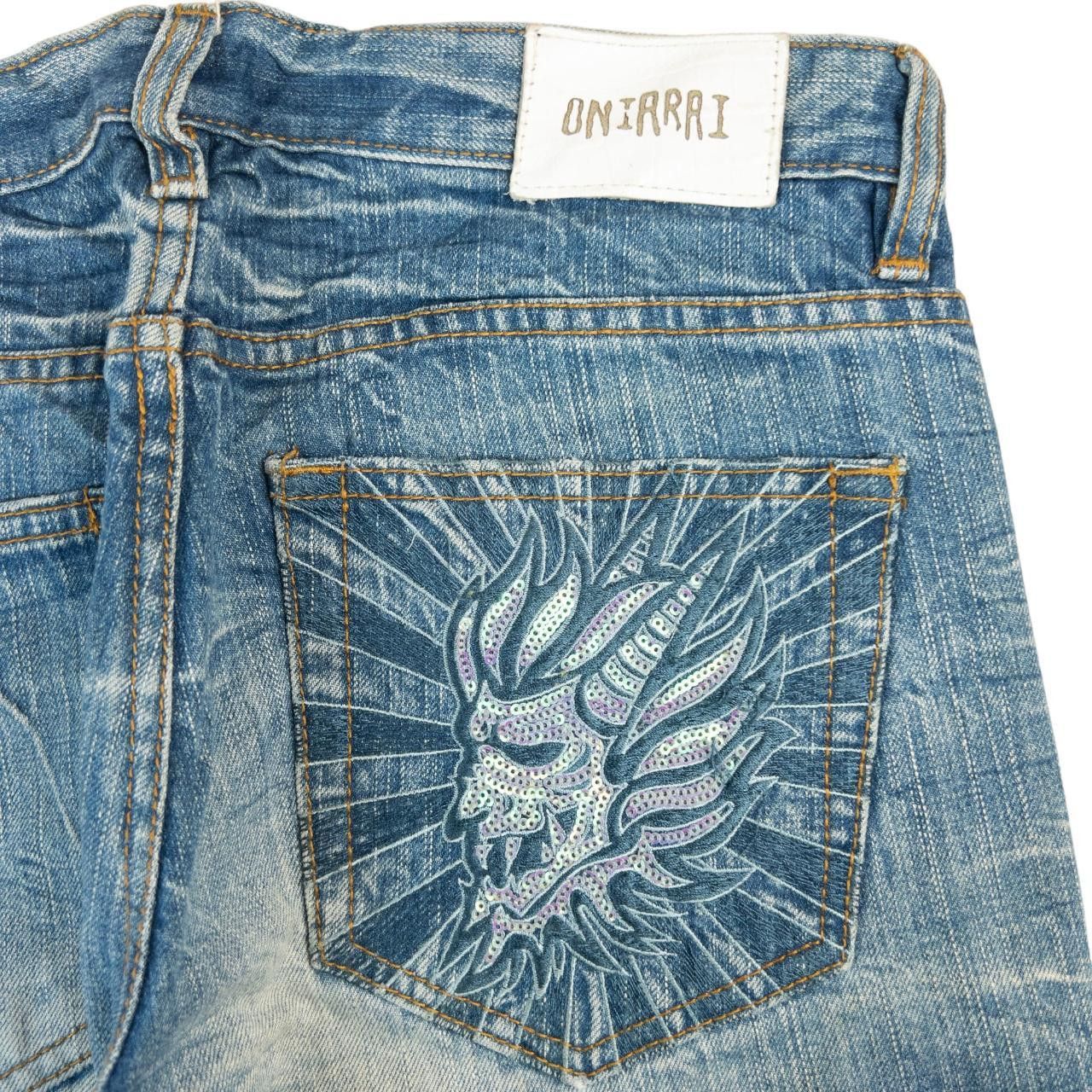 Other Vintage Oniarai Sequin Devil Japanese Denim Jeans Size W30 Size US 30 / EU 46 - 7 Thumbnail