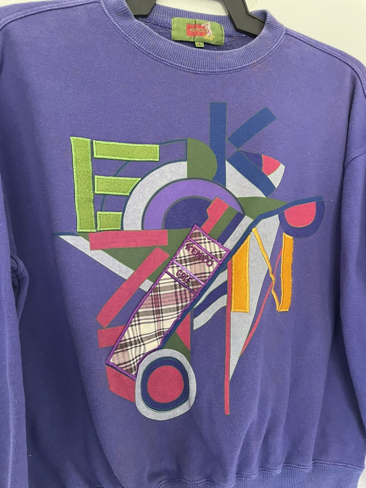 Kenzo VINTAGE KENZO GOLF CROPPED SWEATSHIRT Size US XS / EU 42 / 0 - 2 Thumbnail