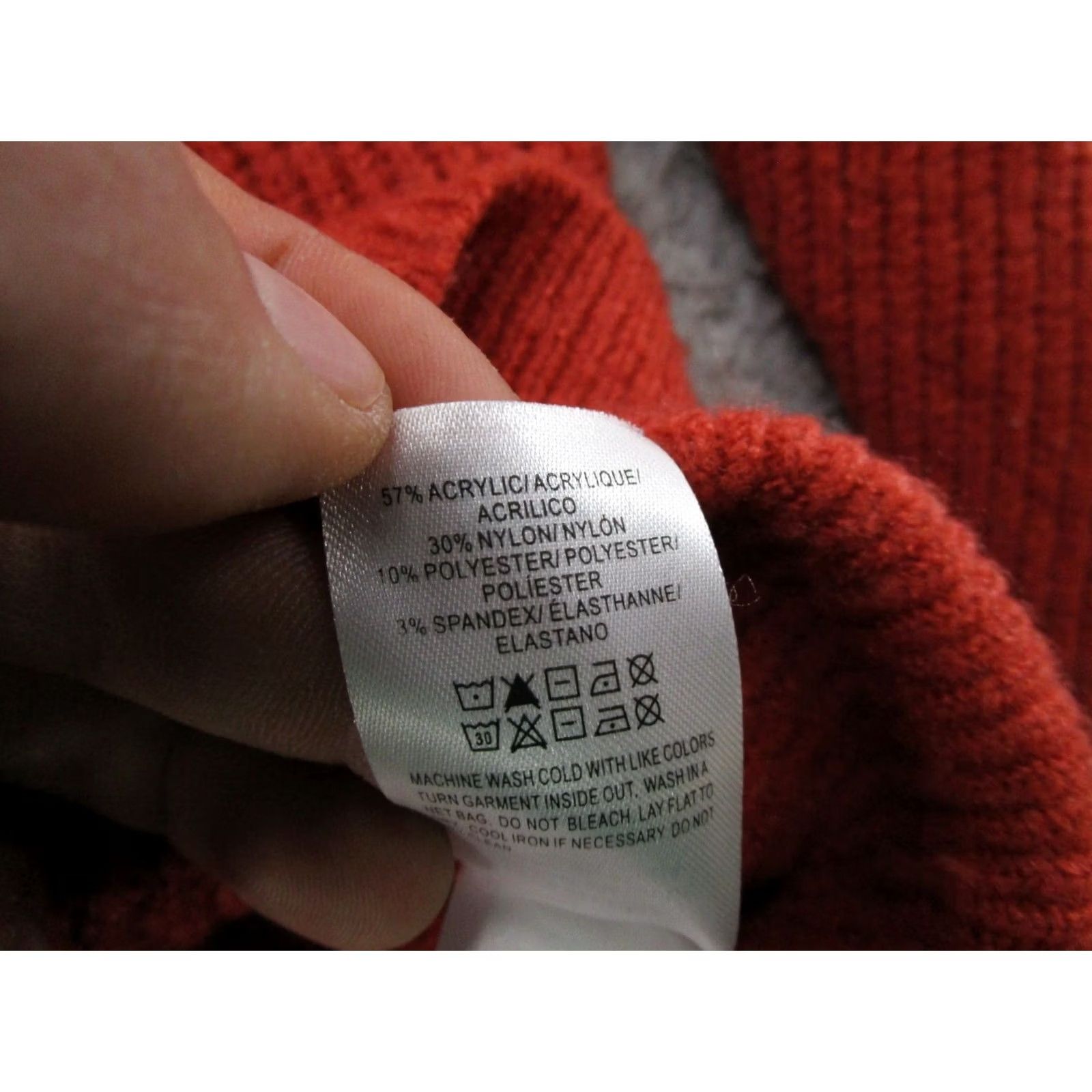 Lucky Brand Lucky Brand Women's Hooded Knit Sweater Pullover Size M Red Size M / US 6-8 / IT 42-44 - 3 Thumbnail