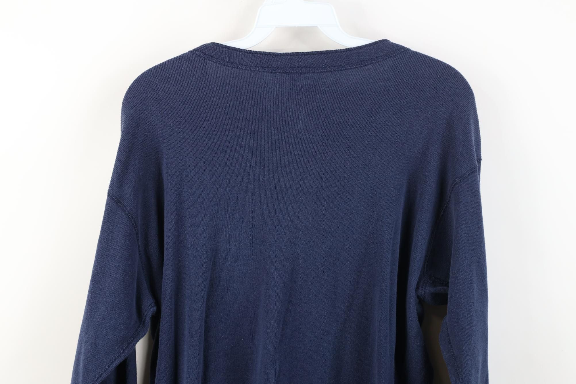 Vintage Vintage 70s Streetwear Ribbed Knit Thermal Henley T-Shirt Size US L / EU 52-54 / 3 - 11 Thumbnail