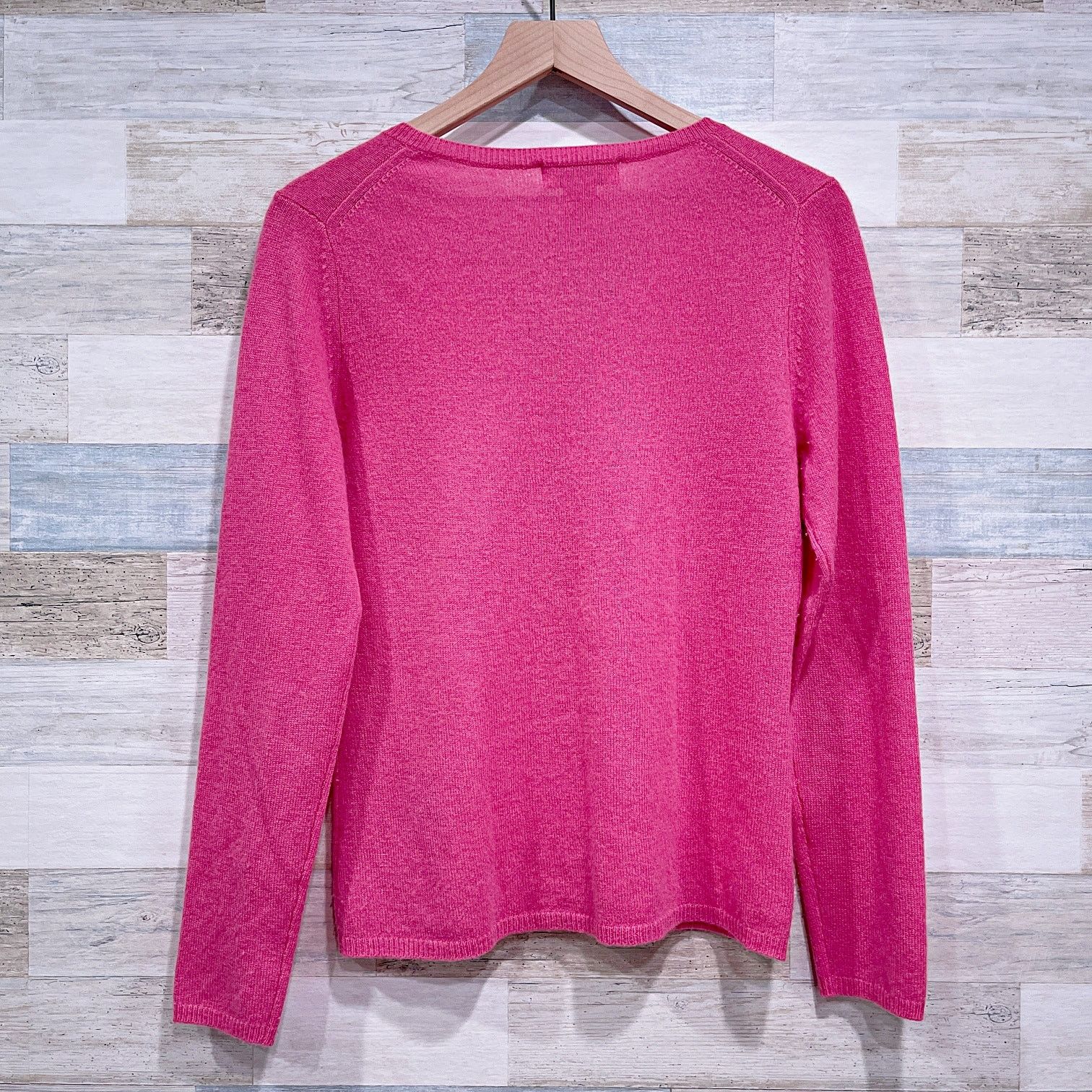 Other Peck & Peck 100% Cashmere Split Neck Pullover Sweater Pink M Size M / US 6-8 / IT 42-44 - 3 Thumbnail