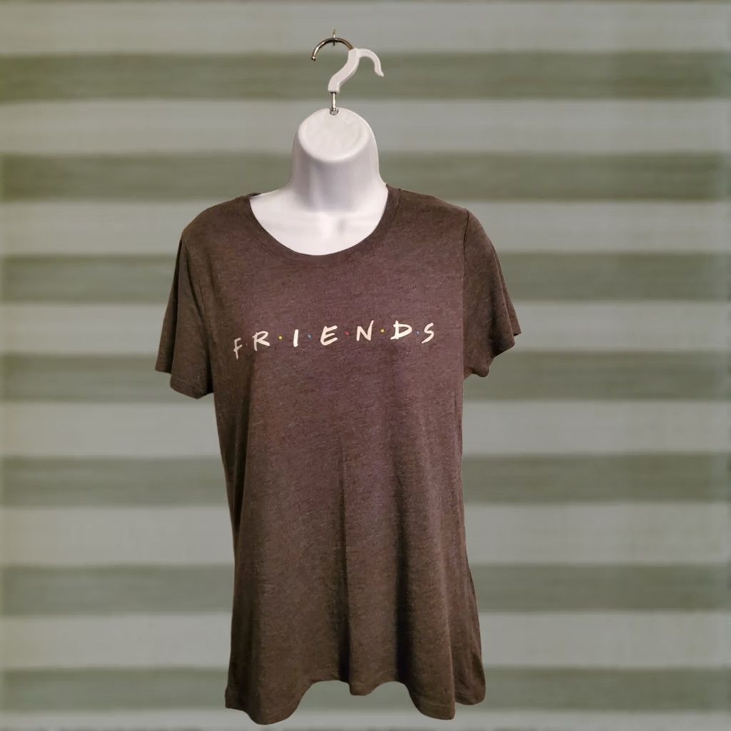 Logo 7 Womens Friends TV Show Logo Shirt Size L Grey Shirt Ladies Size L / US 10 / IT 46 - 1 Thumbnail