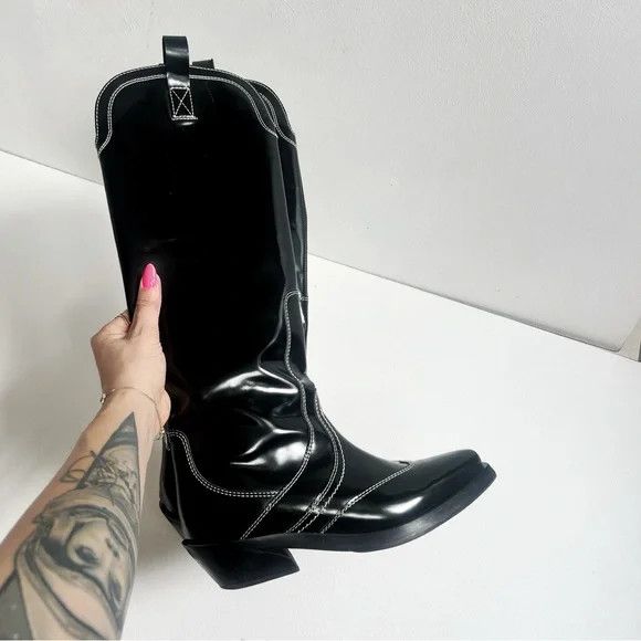 Ganni Ganni | Tall Western Boots Size US 9 / IT 39 - 8 Thumbnail