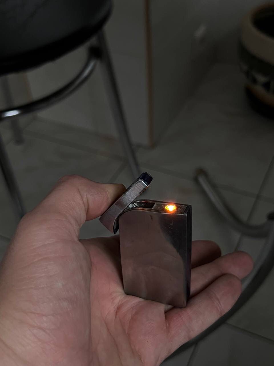 Japanese Brand × Vintage Y2K ELEGANCE PARLAMENT GEOMETRIC METAL HEAVY BIG LIGHTER Size ONE SIZE - 12 Thumbnail